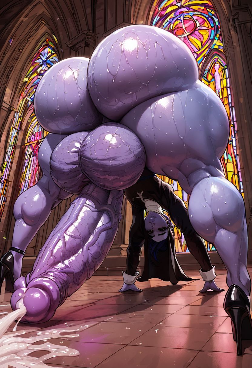 1boy, ai generated, ass, balls, big ass, big balls, big butt, big penis, blizzard entertainment, church, ejaculation, excessive cum, feet, femboy, femboyarashi, futanari, genderswap, genderswap (ftm), gigantic ass, gigantic penis, high heels, huge ass, huge balls, huge butt, huge cock, intersex, male, male widowmaker, nun, nun outfit, oil, oiled, overwatch, overwatch 2, penis, presenting ass, rule 63, sweat, sweaty, widowmaker