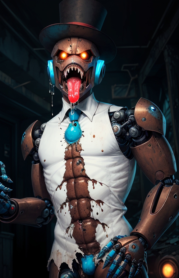 ai_generated corruption drooling gay male_robot mouth robot_humanoid robot_sex robotic rusty saliva spit teeth tongue tongue_out transformation transformation_sequence