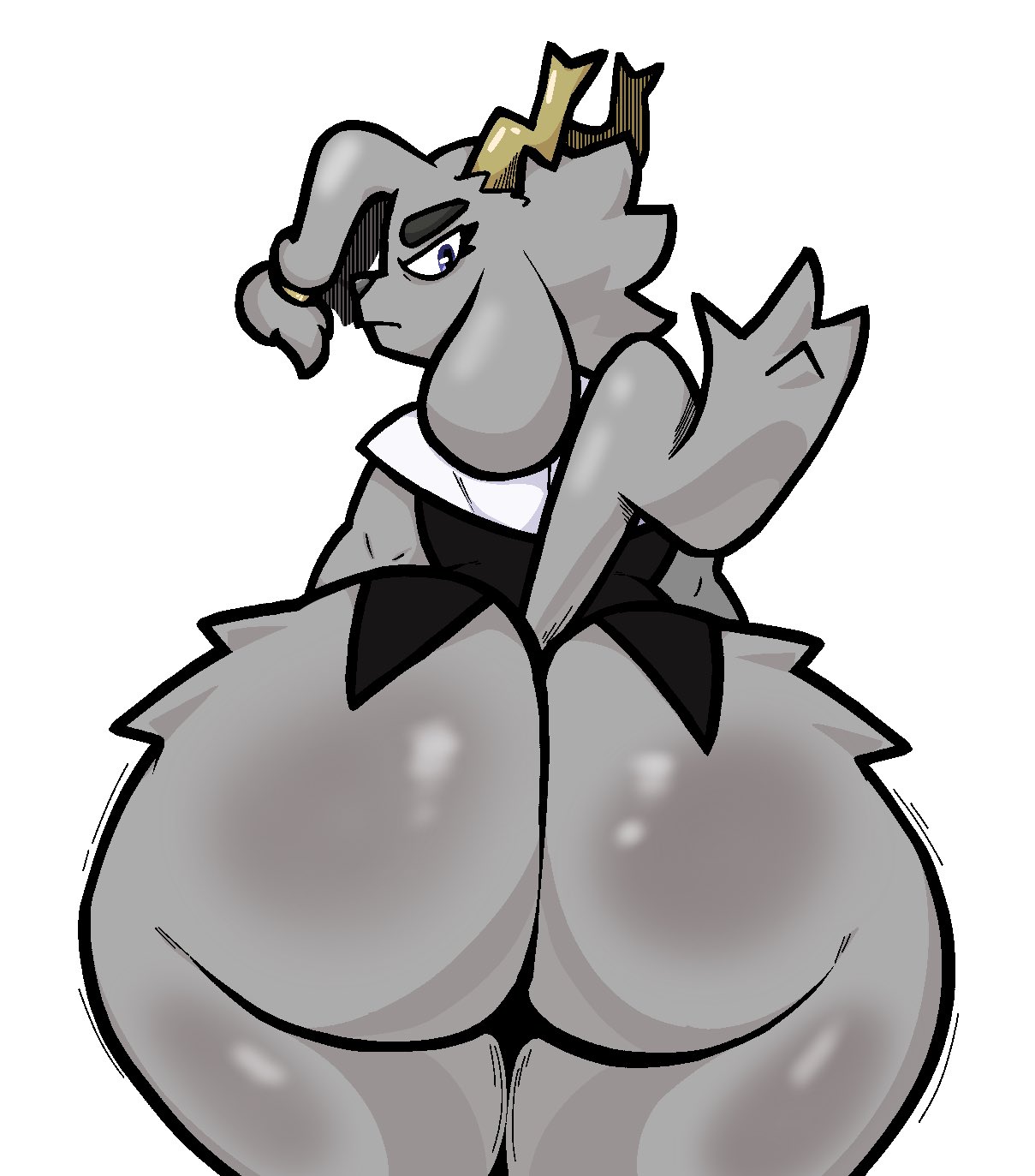 1girls, anthro, ass, big ass, bottom heavy, child bearing hips, female, furry, huge ass, lewdewott, looking back, pear shaped, pear shaped female, pear-shaped figure, pseudoregalia, sybil (pseudoregalia), tagme, thick thighs, thunder thighs, wide hips