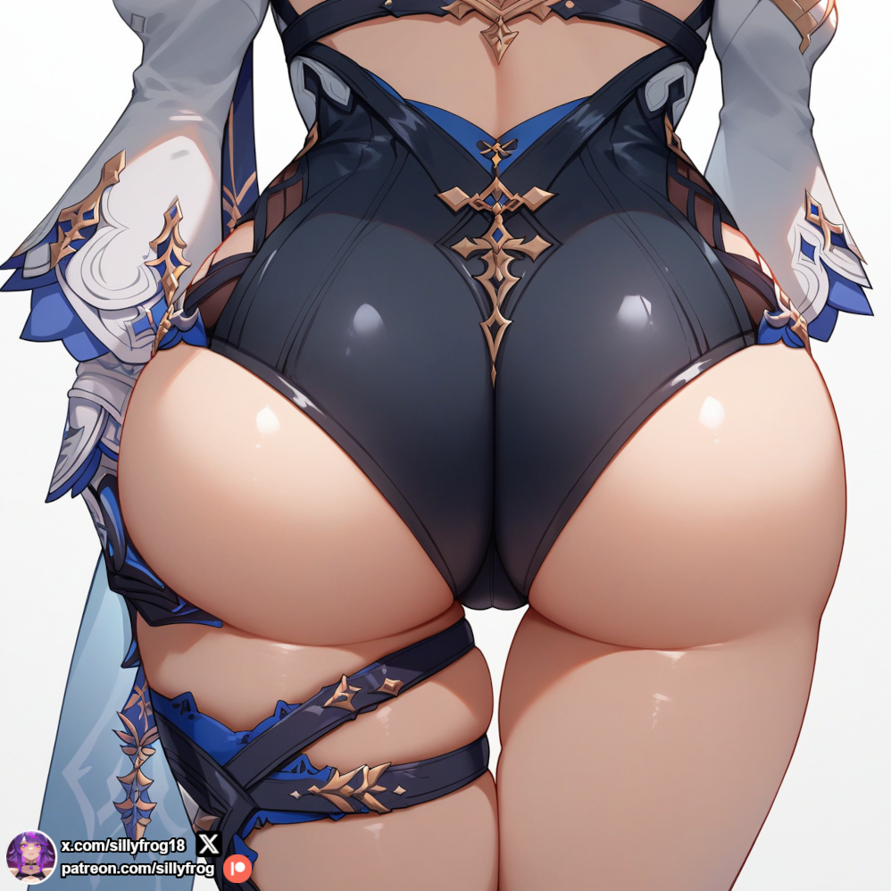 ai_generated ass ass_focus backsack below_view big_ass big_butt bimbo bimbo_body bubble_ass bubble_butt butt butt_focus eula_(genshin_impact) exposed exposed_ass fat_ass female female_only from_behind from_below genshin_impact hands_on_ass huge_ass juicy_butt naked panties plump_ass pussy_lips rear_view sillyfrog solo solo_female stable_diffusion thick_thighs tighs wide_hips