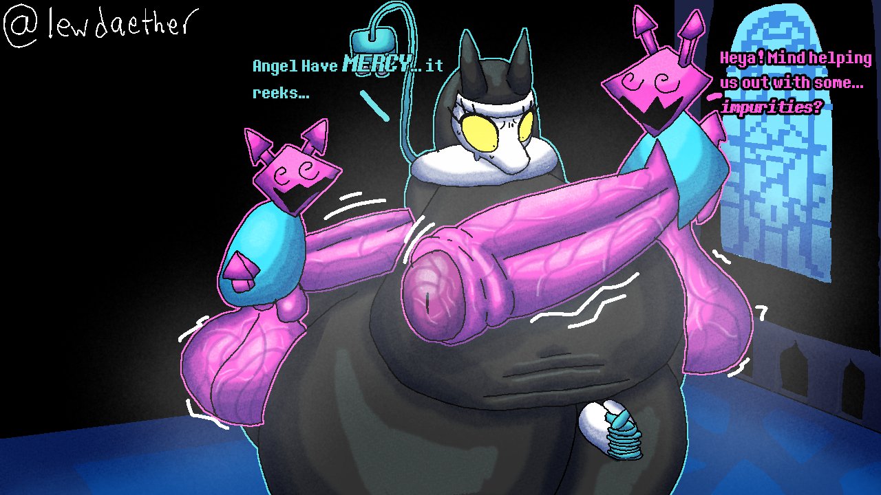1girl, 1girls, big ass, big breasts, breasts, cat ears, curvy, deltarune, deltarune chapter 5, female, furry, huge ass, huge breasts, legs, lewdaether, nun, nun outfit, small but hung, tagme, tasque manager (deltarune), tasque manager (nun), thick thighs, tight clothing, virovirokun, voluptuous, voluptuous female, yellow eyes