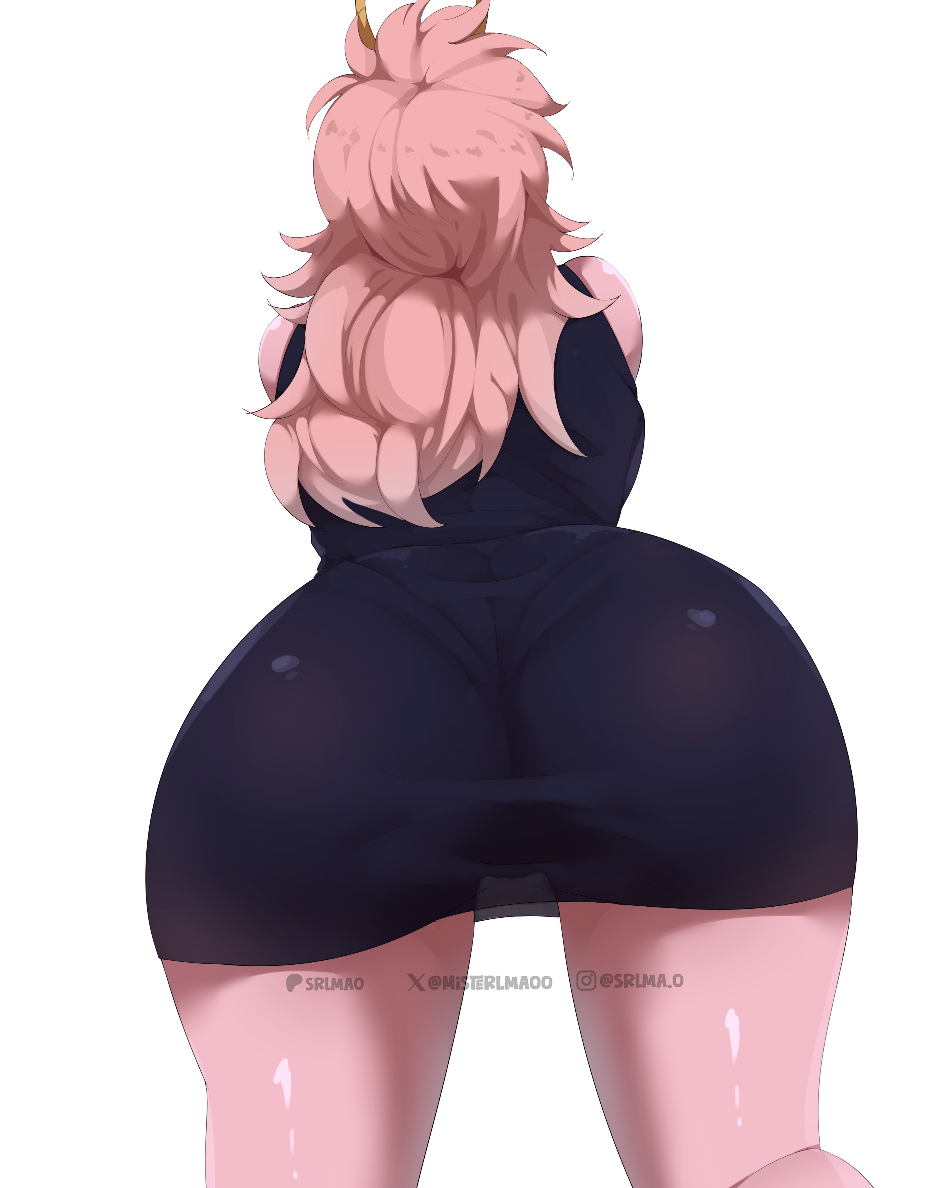 1girls, ashido mina time-skip, ass, boku no hero academia, boku no hero academia (finale), dress, female, female focus, female only, female thick thighs, long hair, mina ashido, mina ashido curvy (meme), mina ashido time-skip, misterlmaoo, my hero academia, my hero academia (finale), pink body, pink hair, post-timeskip, solo, thick thighs, thighs, wide hips