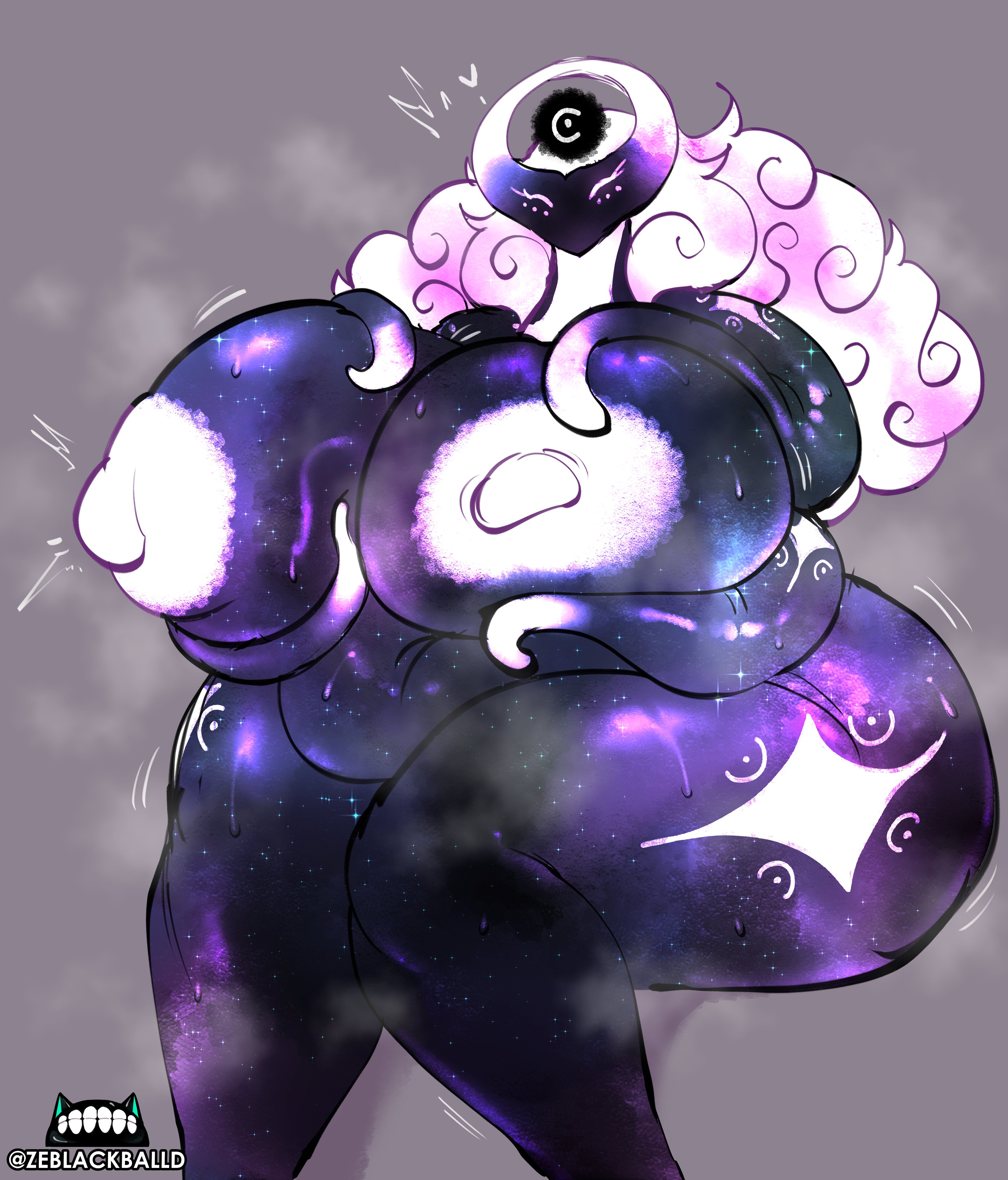 1girls, big breasts, huge breasts, large breasts, nude, nude female, original, original character, the essence (zeblackballd), thick thighs, ze blackball.d, zeblackballd (artist)