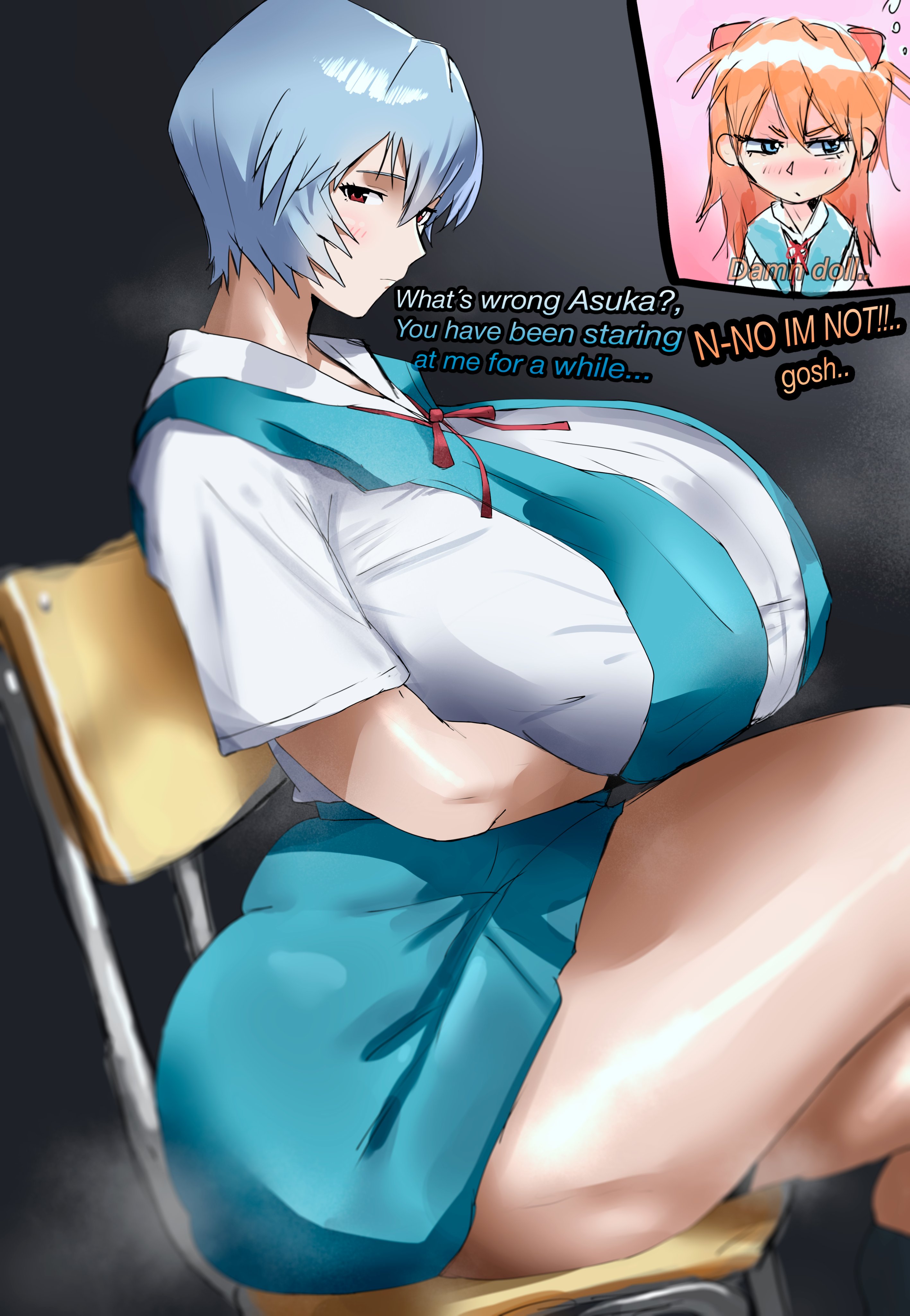 1 female, 1 girl, 1 girls, 1female, 1girls, 2girls, ass, ass bigger than head, asuka langley sohryu, ayanami rei, background, big ass, big boobies, big booty, big breasts, big butt, big hipped, big hips, big legs, big thighs, blue hair, blushing, booty, booty bigger than head, breasts, butt bigger than head, curvaceous, curvy, digital drawing (artwork), digital media (artwork), dumptruck ass, dumptruck butt, ear, embarassed, evangelion, fat ass, fat boobies, fat booty, fat breasts, fat butt, fat hips, fat legs, fat thighs, female, female focus, giant ass, giant boobies, giant boobs, giant booty, giant breasts, giant butt, giant hips, giant legs, giant thighs, gigantic ass, gigantic boobies, gigantic boobs, gigantic booty, gigantic breasts, gigantic butt, gigantic hips, gigantic legs, gigantic thighs, ginger, girly, hips, huge ass, huge boobies, huge boobs, huge booty, huge breasts, huge butt, huge hipped, huge hips, huge legs, huge thighs, large ass, large boobies, large boobs, large booty, large breasts, large butt, large hipped, large hips, large legs, large thighs, legs, light body, light skin, light skin female, light skinned, light-skinned female, limpbizkit, long hair, looking at viewer, massive ass, massive boobies, massive boobs, massive booty, massive breasts, massive butt, massive hips, massive legs, massive thighs, naked, naked female, neon genesis evangelion, nude, nude female, orange eyes, orange hair, plump ass, plump boobies, plump booty, plump breasts, plump butt, plump hips, plump legs, plump thighs, purple background, rei ayanami, sagging, sagging boobs, sagging breasts, saggy, saggy boobs, saggy breasts, shelf booty, tagme, text, thick, thick ass, thick booty, thick butt, thick hips, thick legs, thick thighs, thighs, thunder thighs, thunderthighs, tsundere, white background, wide ass, wide booty, wide breasts, wide butt, wide hipped female, wide hips, wide legs, wide thighs, witch hat, yellow eyes
