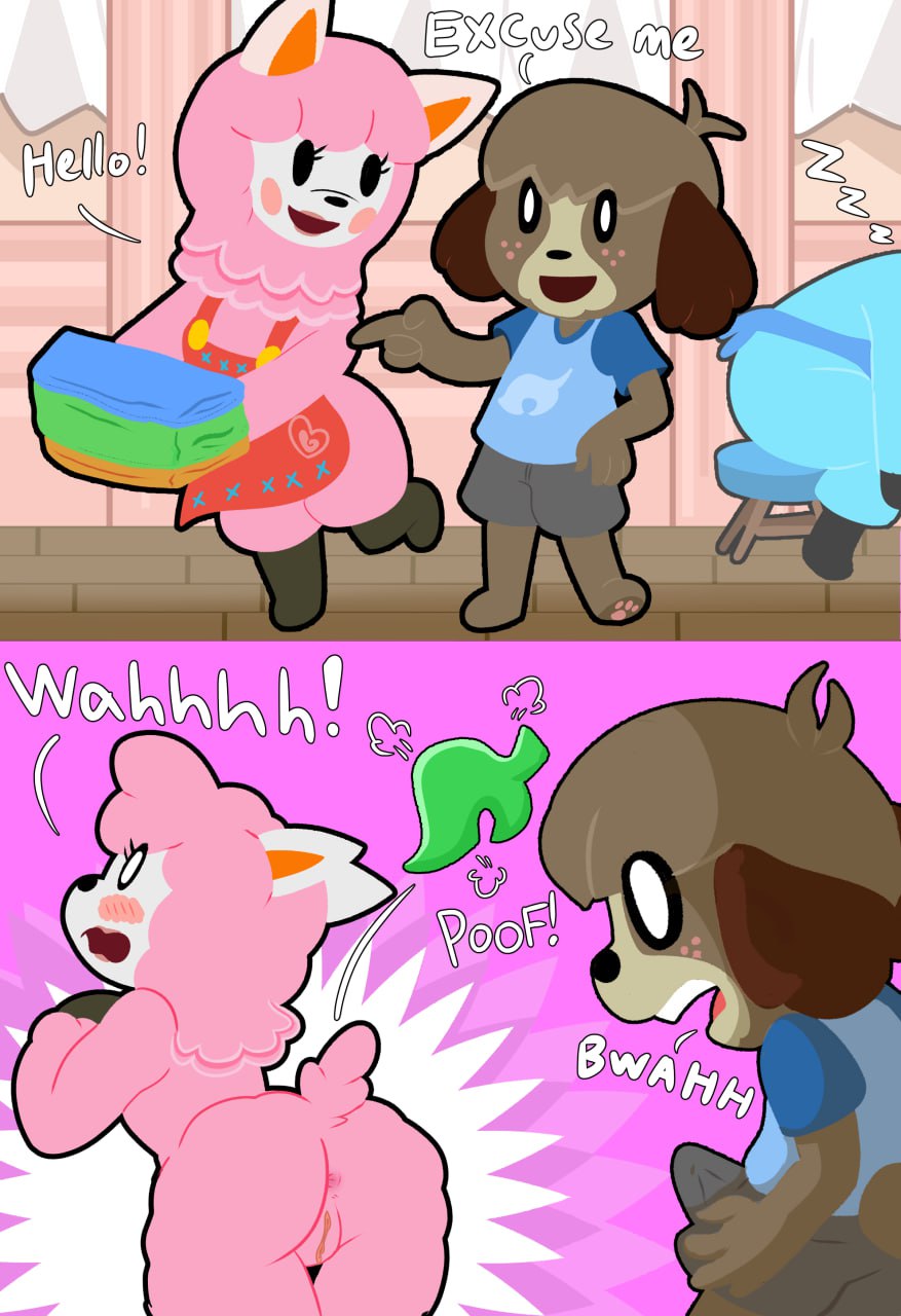 1boy, 1boy1girl, 1girls, 2025, 2d, 2d (artwork), 2d artwork, alpaca, anal, anal addiction, anal invitation, anal suggest, animal crossing, anthro, anus, ass, background character, blue fur, blush, blushing female, blushing profusely, boner, boner in pants, boner under clothes, brown fur, butt, canid, canine, canis, clothed, clothed female, clothed male, clothed male nude female, comic, comic page, cyrus (animal crossing), dialog, dialogue, digby (animal crossing), digital art, digital drawing (artwork), digital media (artwork), domestic dog, erect penis, erection, erection under clothing, female, female focus, female/male, furry, furry female, imminent anal, male, male/female, naked, naked female, nintendo, nude, nude female, penis, pink fur, pussy, reese (animal crossing), sleeping, tagme, vagina, wardrobe malfunction, weirdkoaladream