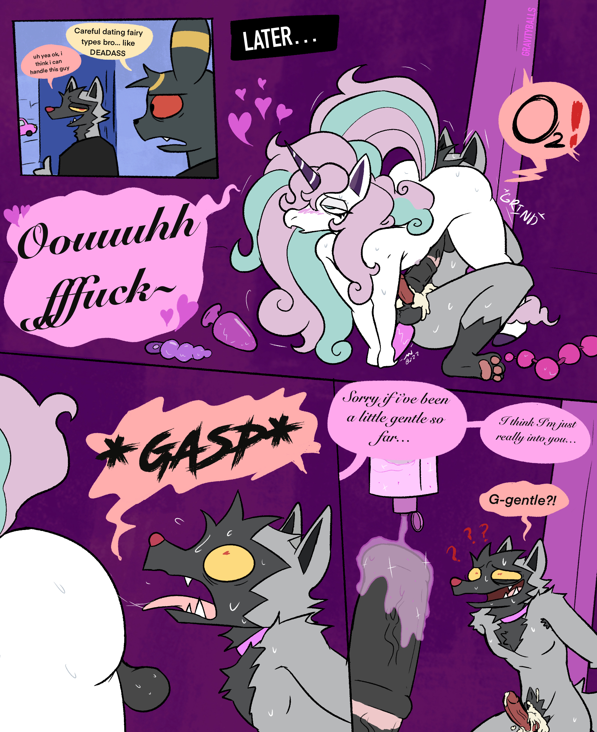 comic, furry, gay, happyroadkill, pokemon, pokemon (species), rapidash, tagme, text, text bubble