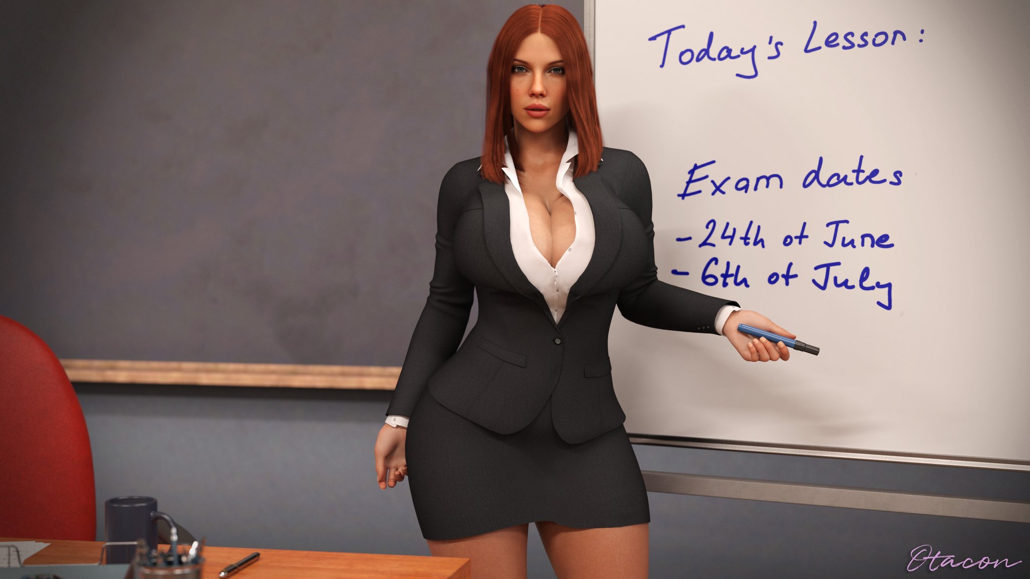 1girls, 3d, ass bigger than head, avengers, big ass, big breasts, big thighs, black widow (marvel), breasts, breasts bigger than head, bust, busty, chest, classroom, curvaceous, curvy, curvy figure, female, hips, hourglass figure, huge ass, huge breasts, huge thighs, large ass, large breasts, large thighs, legs, light skin, light-skinned female, marvel, marvel comics, mature, mature female, natasha romanoff, otacon212, round ass, round breasts, scarlett johansson, slim waist, teacher, thick, thick hips, thick legs, thick thighs, thighs, voluptuous, waist, wide hips, wide thighs