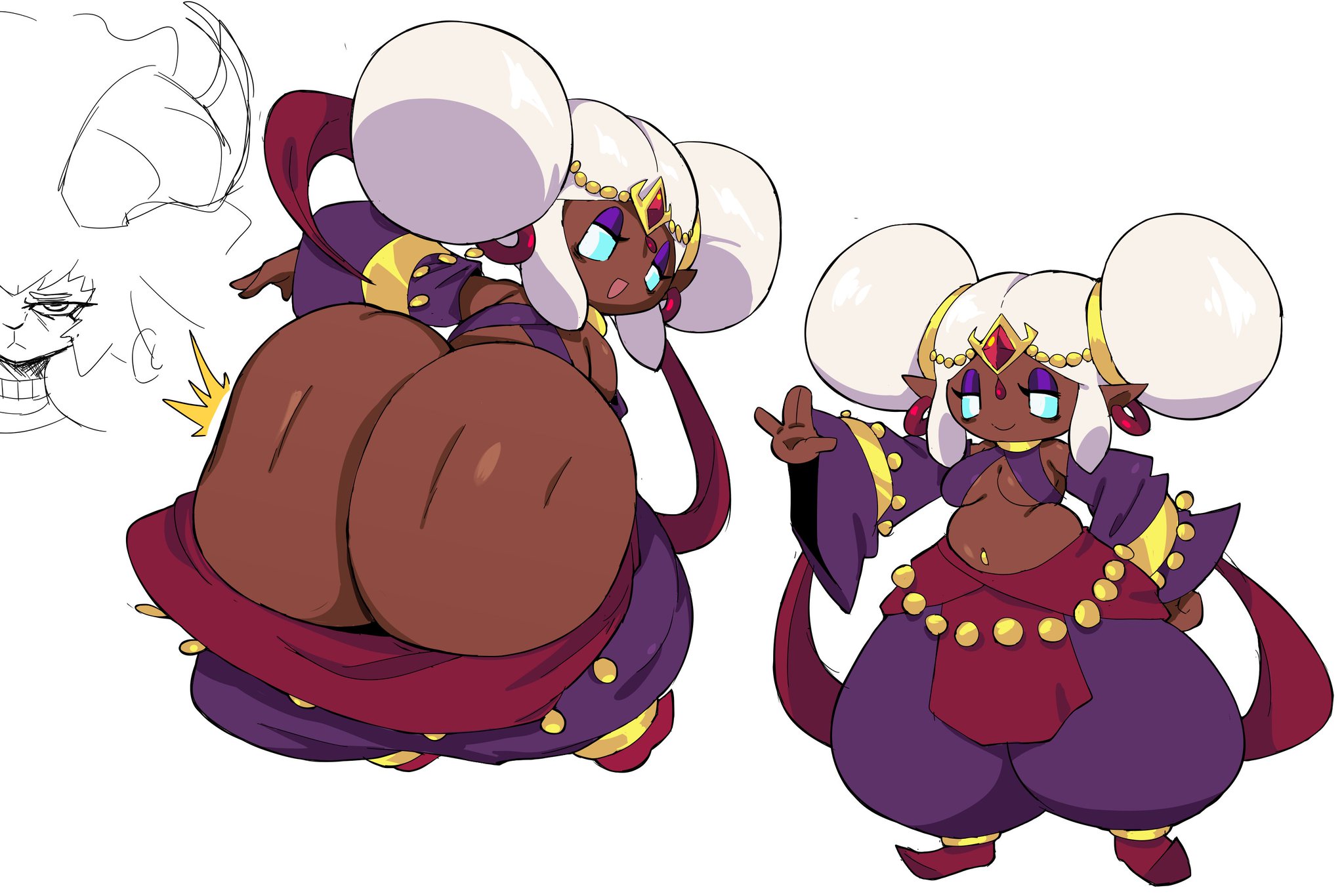 1girls, 2d, 2d (artwork), 2d artwork, ass, big ass, big butt, bubble ass, bubble butt, butt, clapping ass, clapping butt, clapping cheeks, color, colored, colored sketch, curvaceous, fat ass, fat butt, female, female focus, female only, gigantic ass, gigantic butt, glitchlord8391, huge ass, huge butt, imp, nude, presenting hindquarters, shortstack, sketch, slapping butt, solo, solo female, solo focus, tagme, thick ass, thick butt, twerk, twerking, voluptuous, voluptuous body