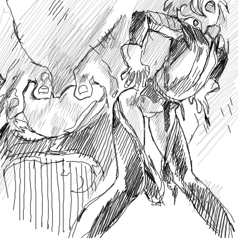 jjfrenchie kitty_pryde marvel marvel_comics monochrome sex sketch stuck_in_wall torn_bottomwear torn_clothes torn_clothing torn_legwear vaginal_insertion vaginal_penetration vaginal_sex wolverine_(x-men) x-men