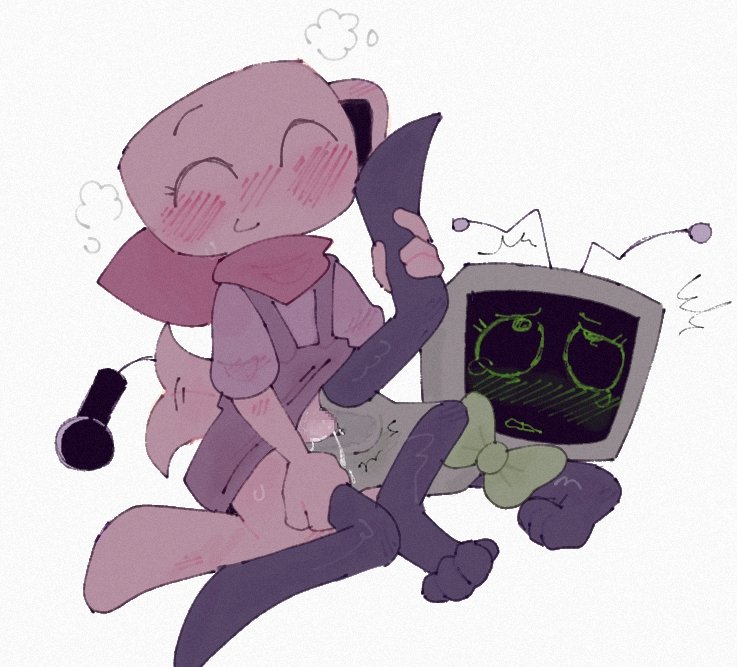1futa, 1girls, bulge, cloudyhehe, crying, cum in pussy, dandy's world, female, female penetrated, female/futa, fucked silly, futanari, intersex, leg grab, legs apart, legs up, pussy, shelly (dandy's world), vaginal penetration, vee (dandy's world)