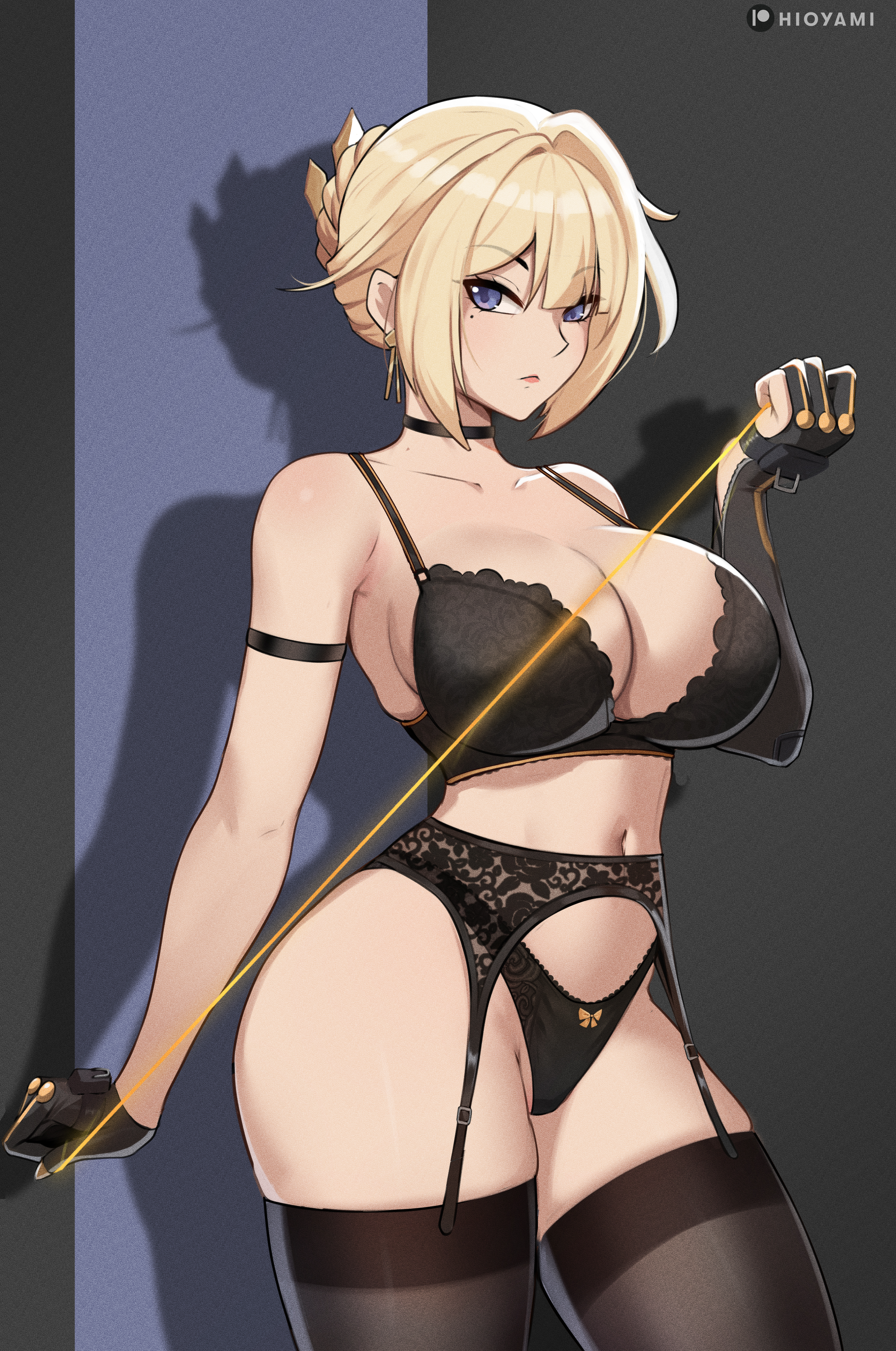 1girls, big breasts, breasts, curvaceous, curvy, curvy female, evelyn chevalier, female, female focus, female only, hioyami, huge breasts, large breasts, light skin, light-skinned female, slim waist, solo, solo female, solo focus, thick thighs, thighs, wide hips, zenless zone zero