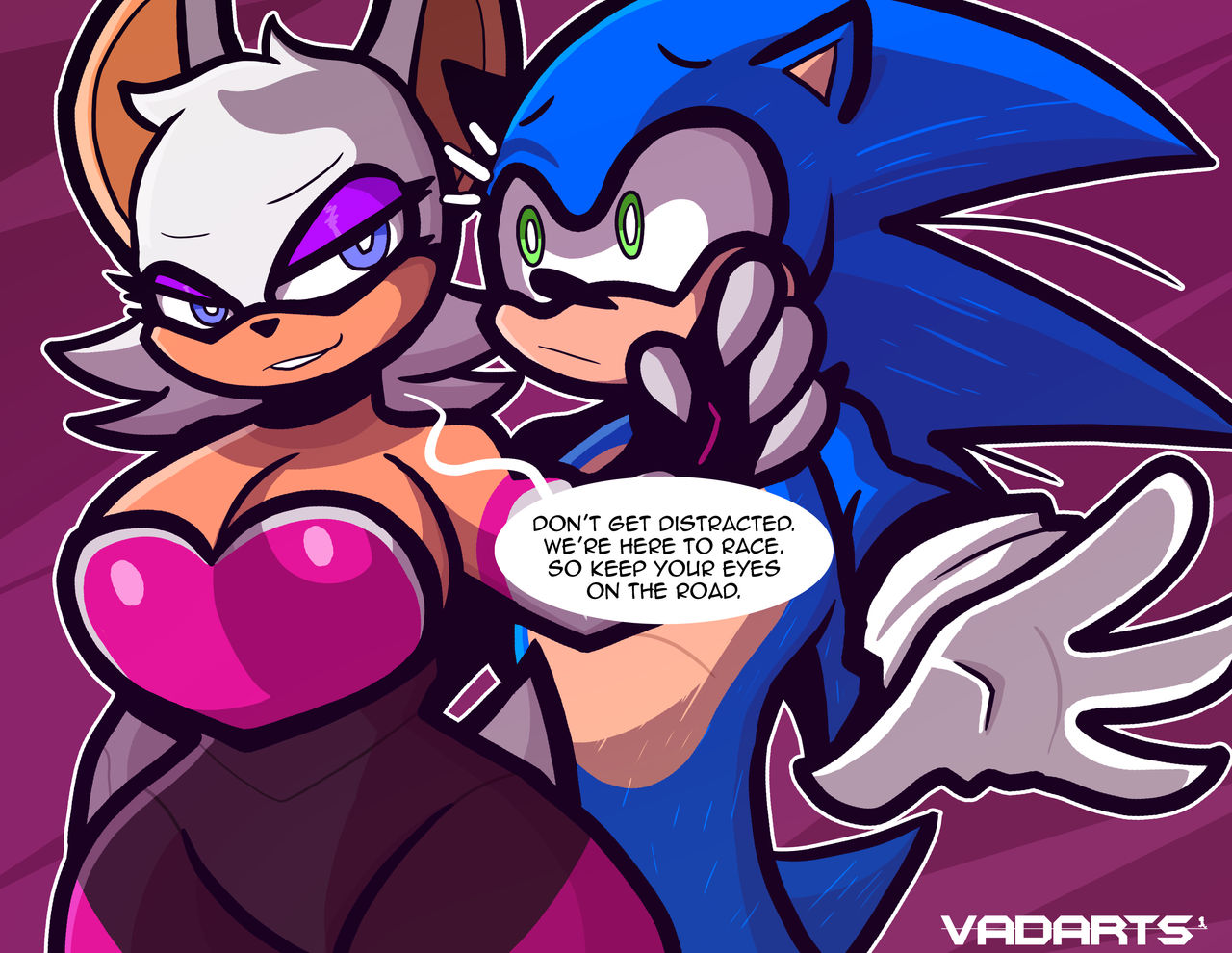 1boy, 1boy1girl, 1girls, animal humanoid, anthro, bat, bat girl, bat humanoid, big breasts, big thighs, blue hair, breasts, bust, busty, chest, curvaceous, curvy, curvy figure, digital media (artwork), female, furry, hedgehog, hedgehog boy, hips, hourglass figure, huge breasts, humanoid, large ass, large breasts, legs, male, male/female, mature, mature female, mobian, mobian (species), mobian bat, mobian hedgehog, rouge the bat, sega, slim waist, sonic (series), sonic the hedgehog, sonic the hedgehog (series), thick, thick hips, thick legs, thick thighs, thighs, vadarts, voluptuous, waist, wide hips, wide thighs