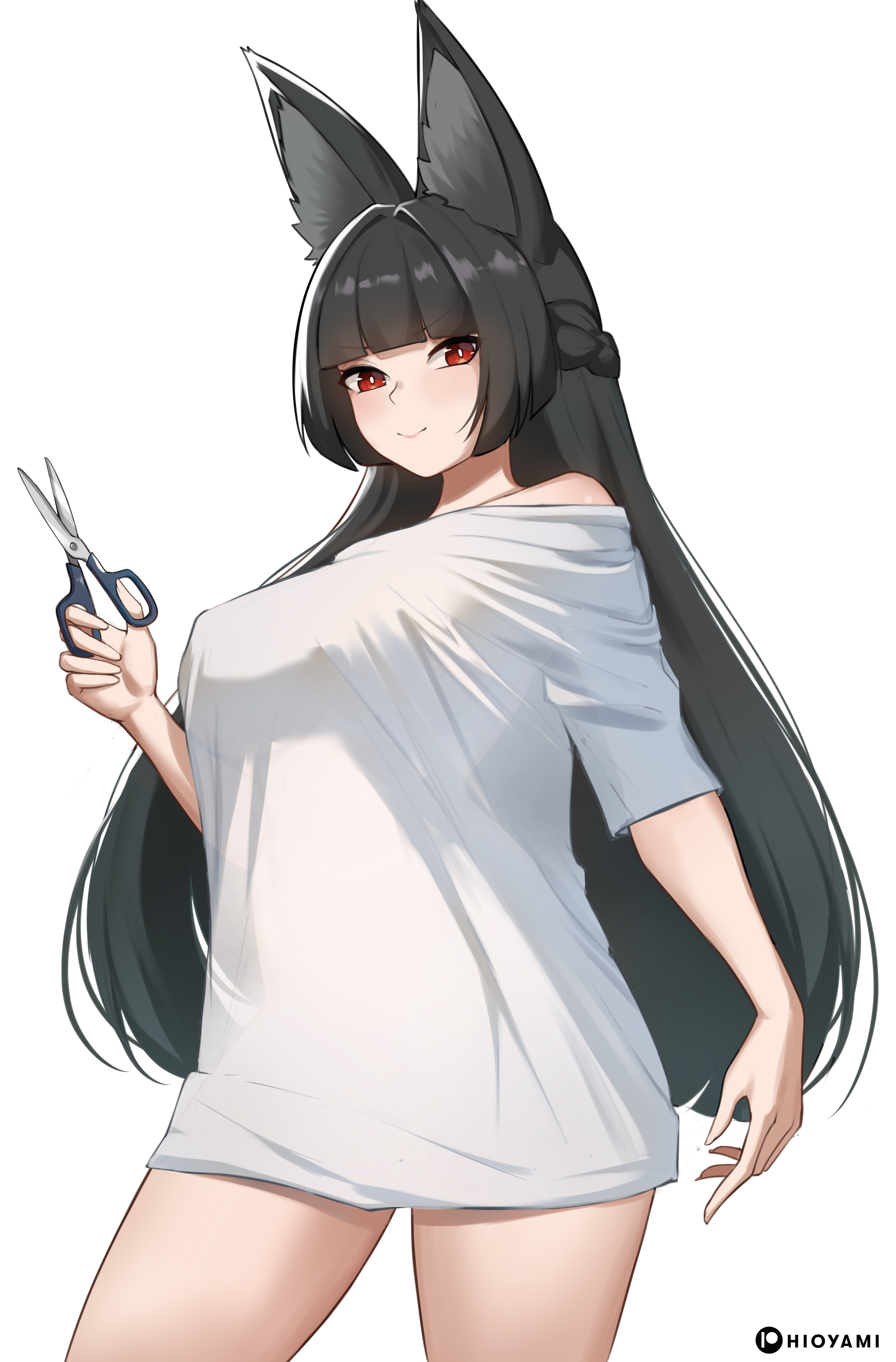 1girls, big breasts, breasts, curvaceous, curvy, curvy female, female, female focus, female only, hi res, highres, hioyami, hoshimi miyabi, huge breasts, large breasts, light skin, light-skinned female, long hair, looking at viewer, solo, solo female, solo focus, thick thighs, thighs, wide hips, zenless zone zero