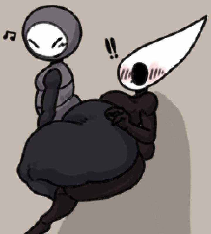 1boy, 1girls, big ass, hollow knight, hollow knight (franchise), hollow knight: silksong, hornet (hollow knight), leitinhotop, sherma (hollow knight), sitting on lap, sitting on person, thick thighs, torururuu