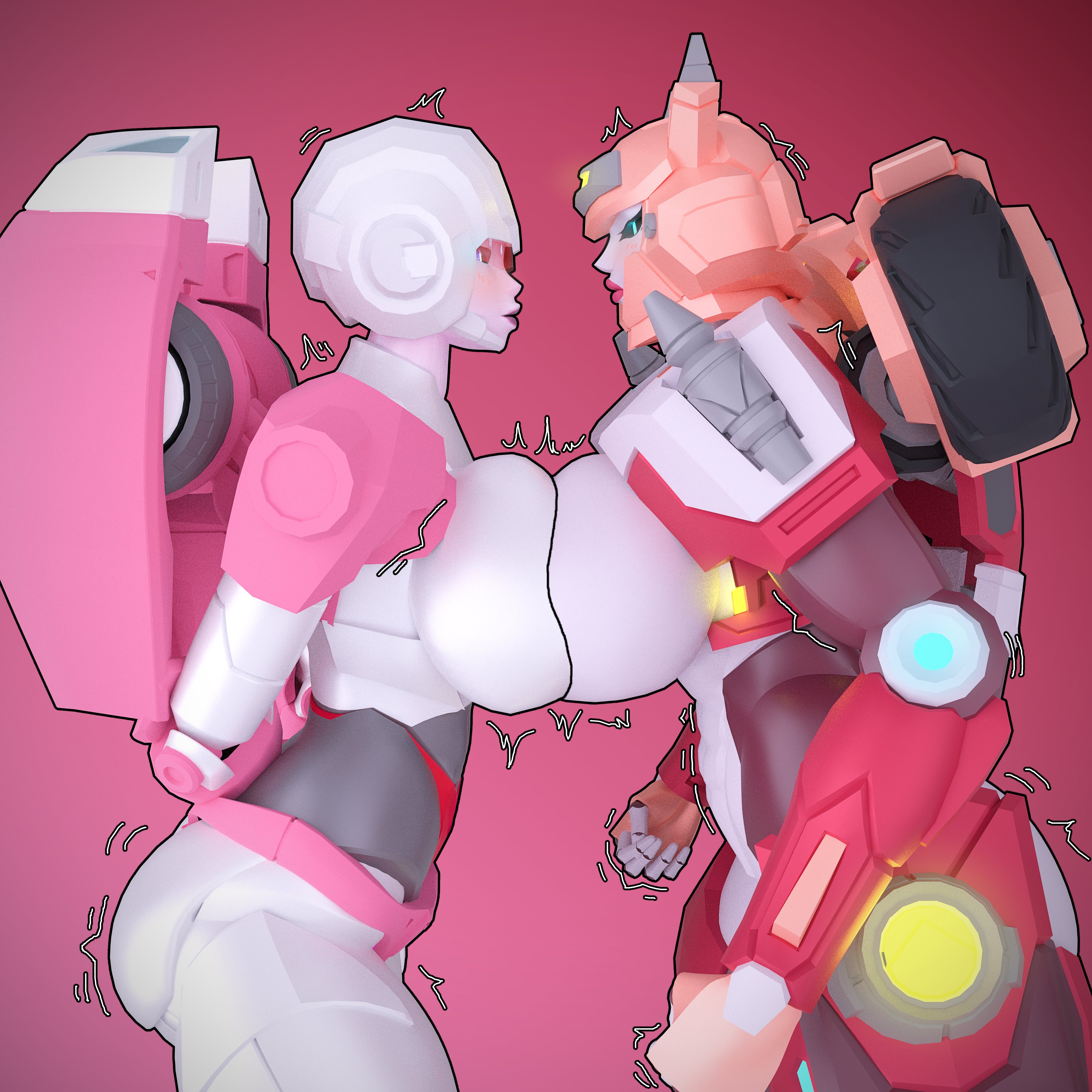 2girls, 3d, arcee, arcee (g1), big breasts, blush, blushing female, boobs out, breast-to-breast, breasts, breasts out, breasts squeeze, breasts squeezed together, curvaceous, curvaceous body, curvaceous female, curvaceous figure, curvaceous hips, curvy, curvy body, curvy female, curvy figure, curvy hips, elita one, elita-one, female, female only, mengsk, multiple girls, neothvr, robocream, robot, robot girl, tits out, transformers, transformers g1, trembling, wide hips