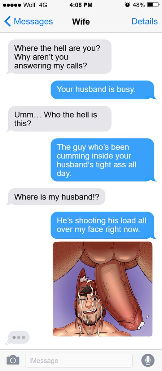bara, big cock, big dick, big penis, boner, cheating, cheating husband, cock, cum, cum on face, dick, erection, fenrir (wolfshirtart), gay, huge cock, male, male only, male/male, message, nude, penis, sending photo, text, texting, texting during sex, thick cock, thick dick, thick penis, wolfshirtart, yaoi