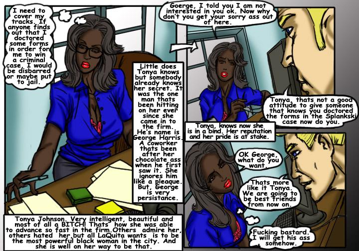 1boy1girl black_bitch! comic dark-skinned_female dark_skin english female george_harris illustrated-interracial interracial male tanya_johnson