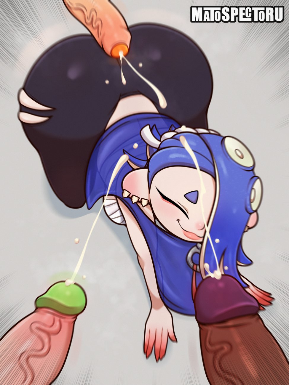 1girls 2025 3boys 3boys1girl artist_logo big_booty big_butt blue_hair booty bukkake cephalopod cephalopod_humanoid cum dat_ass dick earrings female hachimaki hair_over_one_eye headband headwear hi_res high_quality high_resolution highres huge_ass huge_butt looking_at_viewer luscious_lips male matospectoru medium_breasts multiple_boys multiple_males multiple_penises nintendo orgasm penis red_eyes ripped_clothing ripped_pants round_ass round_nose sarashi shawl shiver_(splatoon) shiver_hohojiro splatoon splatoon_(series) splatoon_3 tagme tentacle_hair thick thick_ass thick_thighs veiny_penis