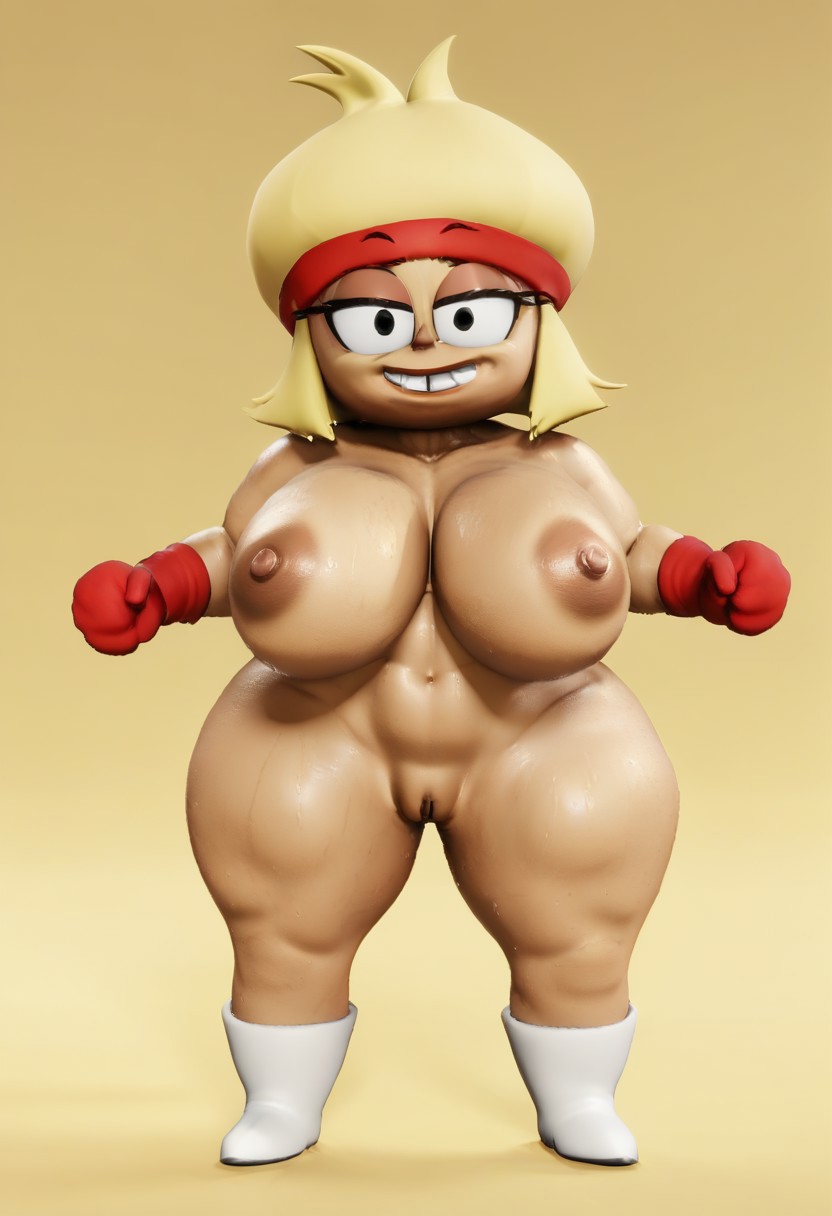 1girls 3d 3d_model ai ai_generated big_ass big_breasts big_butt blonde_hair boots carol_(ok_k.o.!_let's_be_heroes) carol_kincaid female female_focus female_only headband milf mother ok_k.o.!_let's_be_heroes red_headband seductive simple_background solo solo_female tagme thicc thick_ass thick_butt thick_legs thick_thighs voluptuous voluptuous_female vulkyasha_(style) white_boots