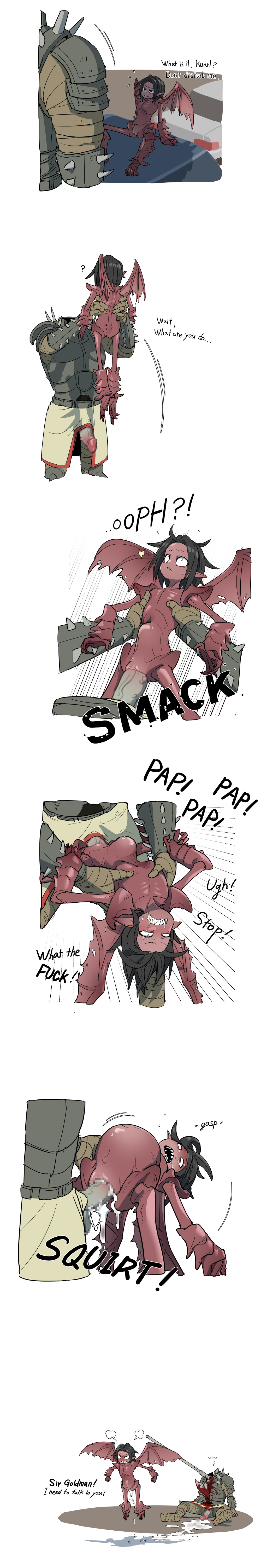 1boy 1girls armor armored armored_male artist_request comic cumflation female fleshlight_position genderswap_(mtf) imp judgment kuarl male pixiv rule_63 sega sex the_house_of_the_dead white_background zeal
