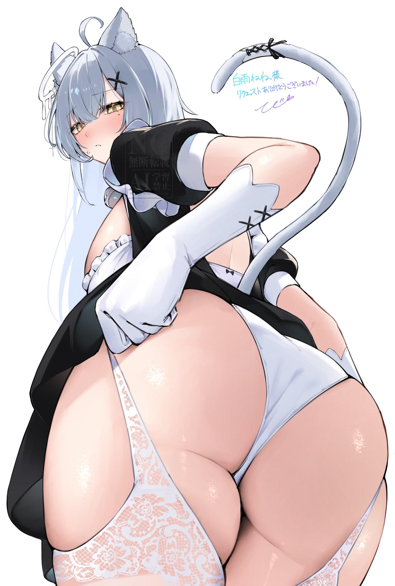 ass, ass focus, cat ears, cat girl, cat tail, catgirl, female, mono (mo n mno), original