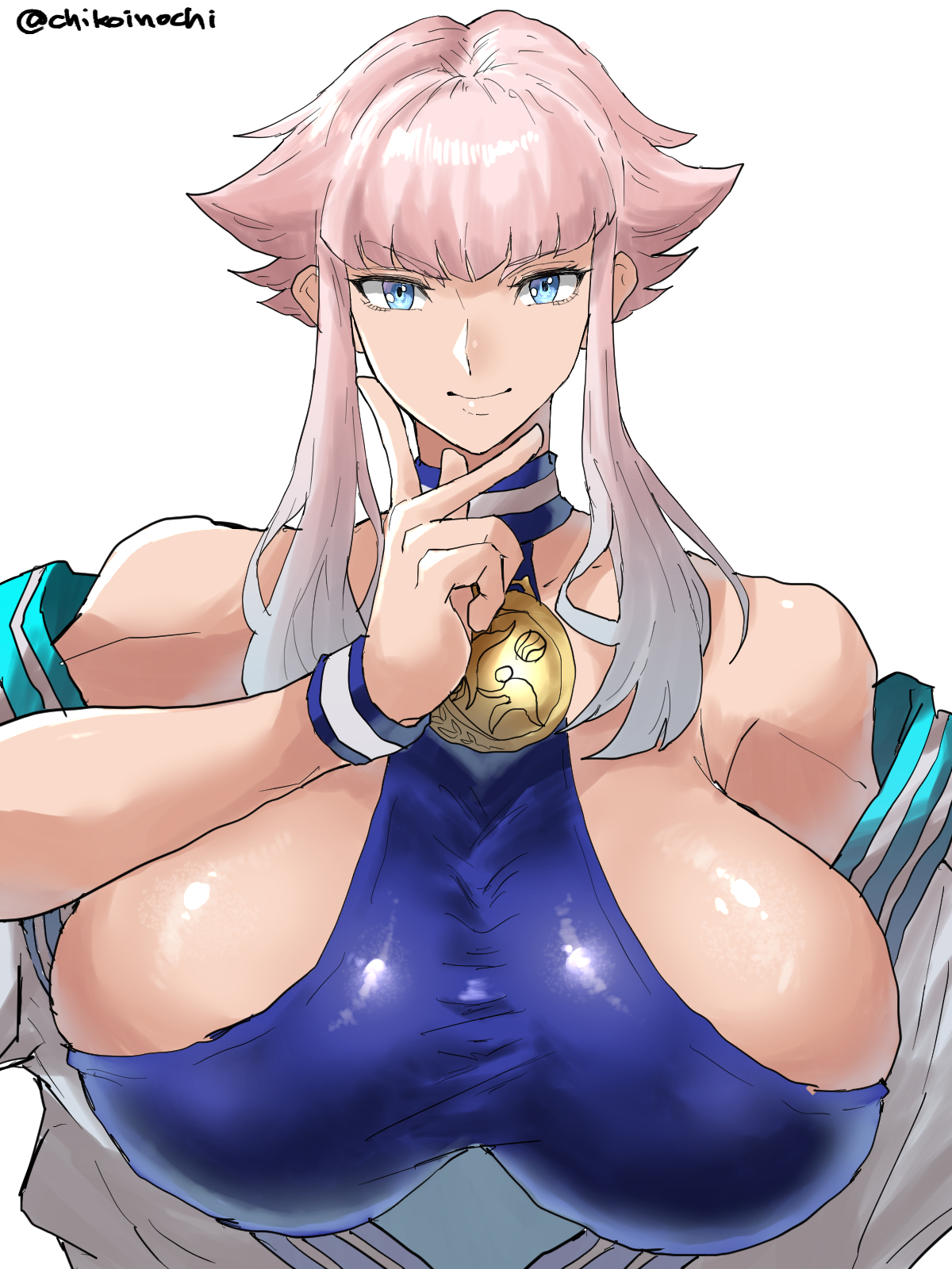 1girls, 2d, breasts, busty, capcom, chikoinochi, female, female focus, female only, huge breasts, manon legrand, sideboob, solo, street fighter, street fighter 6, upper body