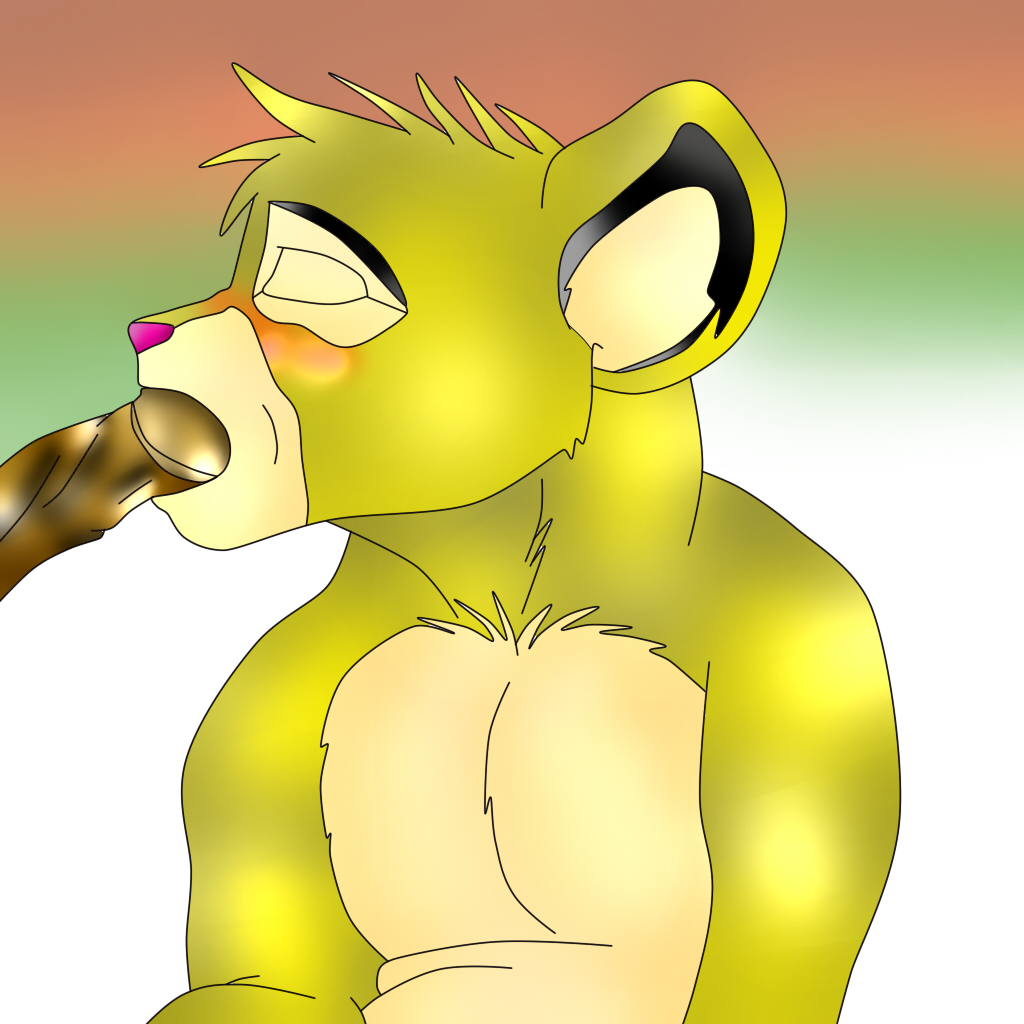 cub disney fellatio feral fur furry furry_only male male_only multiple_males mundo09 oral simba the_lion_king yaoi