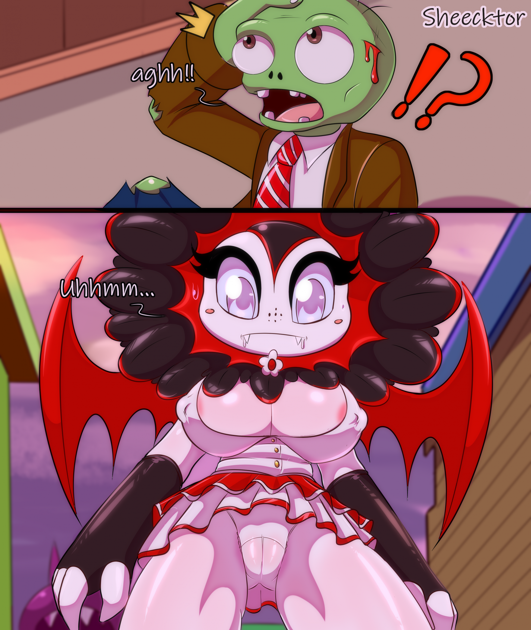 1girls, anthro, anthrofied, ass, breasts, clothed, female, flora fauna, larger female, nipple bulge, nipples, plant, plant girl, plant humanoid, plantie, plants vs zombies, plants vs. zombies, popcap games, pov, pussy, pussy peek, sheecktor, sunflower (pvz), vagina visible through clothing, vampire, vampire girl, vampire sunflower (pvz), zombie, zombie (plants vs zombies), zombie (pvz)