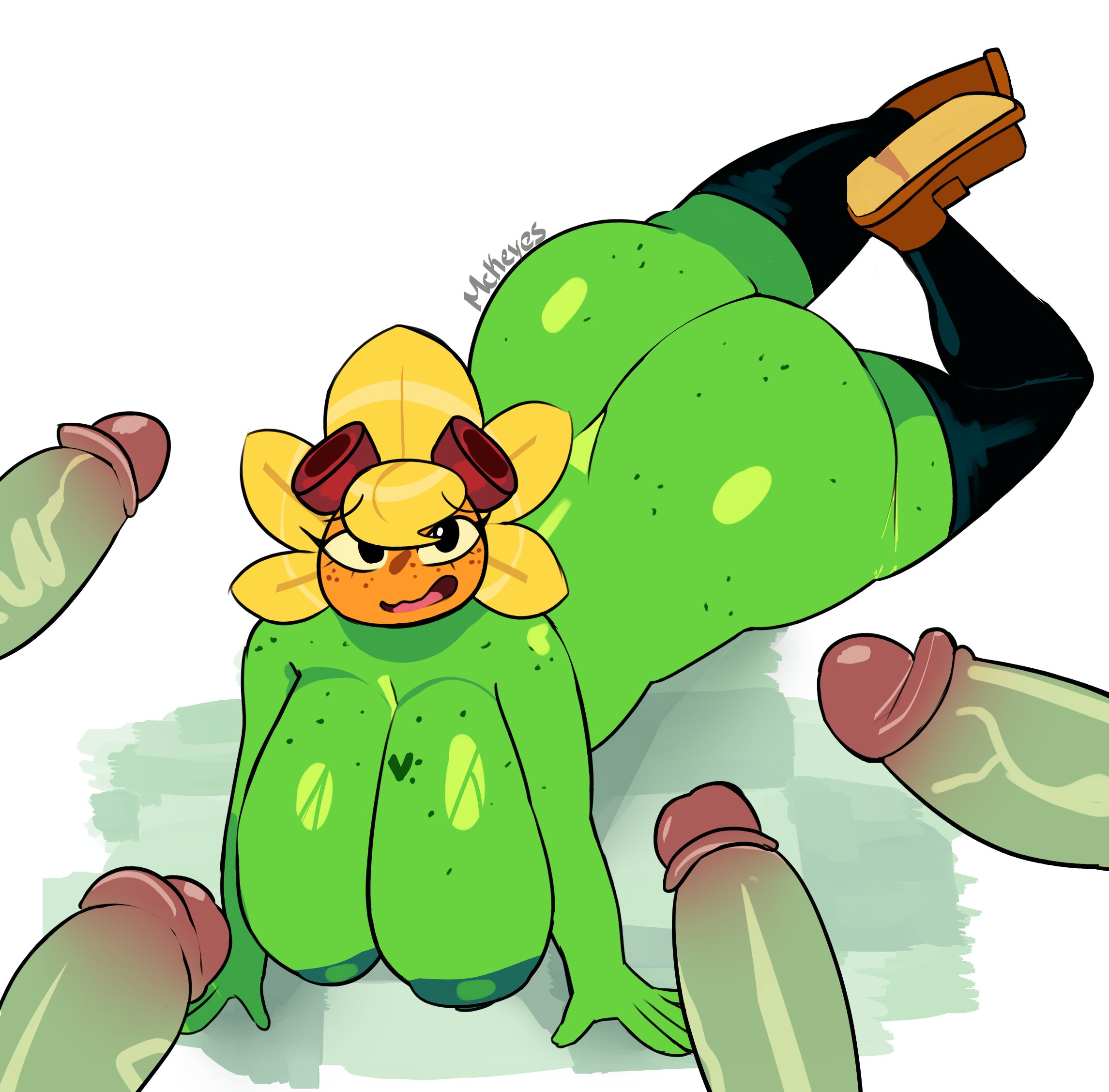 1girls, 4boys, anthro, anthrofied, ass, breasts, female, flora fauna, freckles, freckles on ass, freckles on breasts, gangbang, imminent sex, male, mckeyes, penis, plant, plant girl, plant humanoid, plantie, plants vs zombies, plants vs. zombies, popcap games, pussy, sketch, solar flare (pvz), straight, sunflower (pvz), zombie, zombie (pvz)