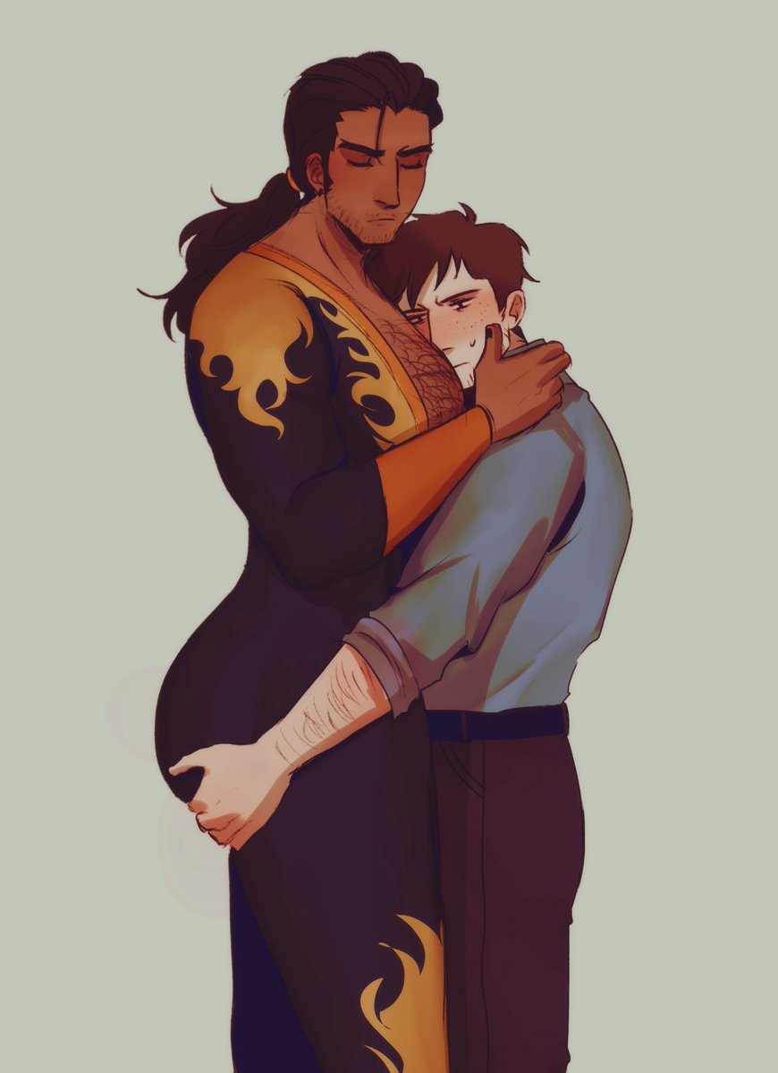 2boys, ass, big ass, big butt, bubble ass, bubble butt, chest hair, dispatch (game), fat ass, fat butt, flambae, gay, grabbing ass, hairy, hairy chest, hand on ass, huge ass, huge butt, ironicorange, large ass, large butt, male, male only, male/male, muscular, muscular male, ponytail, robert robertson, round ass, round butt, thick ass, thick butt