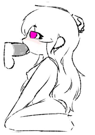 1girls, blowjob, disembodied hand, disembodied penis, eyelashes, friday night funkin, hand on head, kneeling, long hair, medium breasts, ohoang yt, on knees, original sky (friday night funkin), pink eyes, redditor, sideboob, sketch, sky (friday night funkin), skyverse, tongue, white background