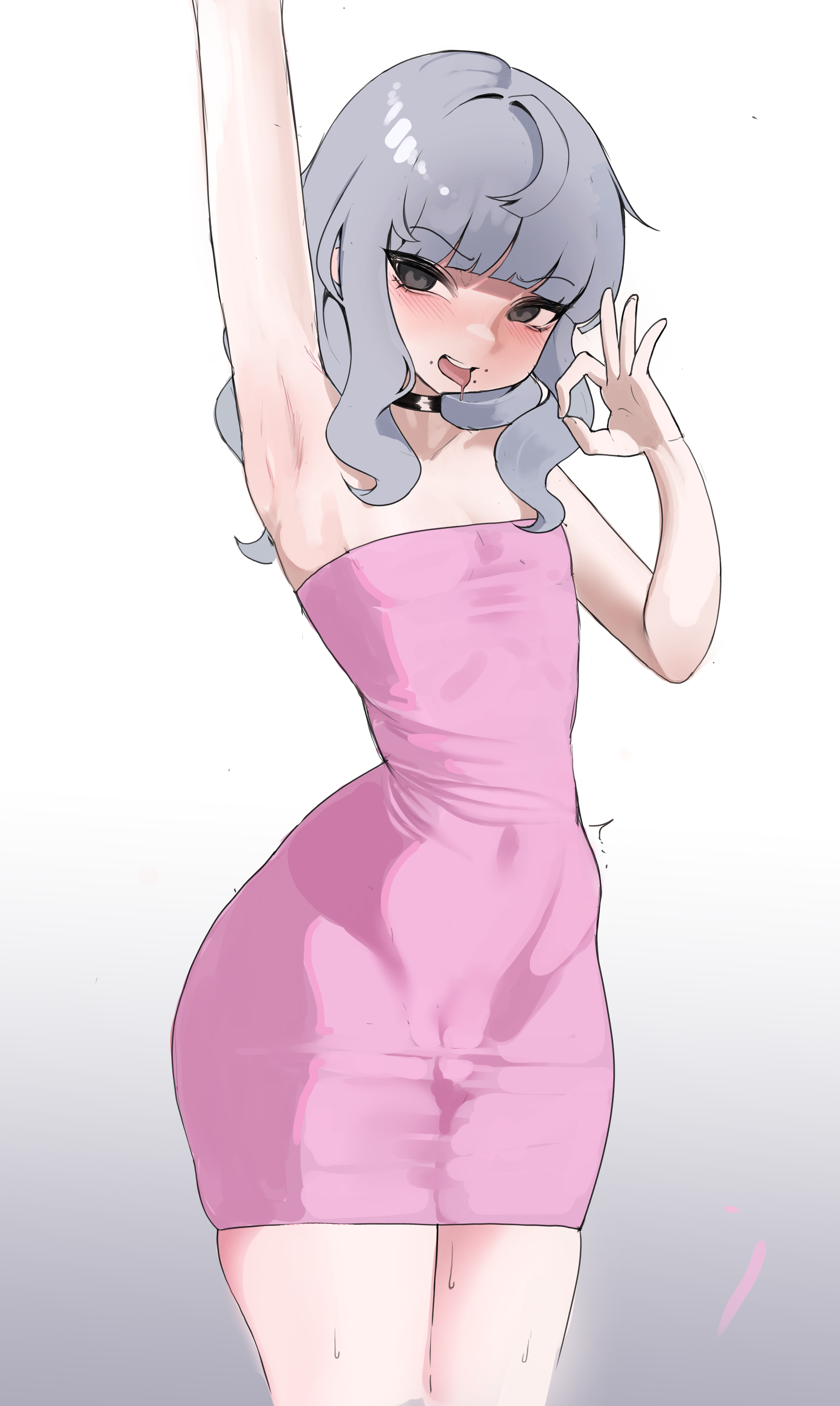 1dickgirl, 1futa, 1girl, armpit, armpit fetish, armpits, big thighs, bulge, bulge through clothing, bulge under clothes, cock, dick, dickgirl, fear and hunger, fear and hunger: termina, fellatio gesture, flat chest, flat chested, futa focus, futa only, futanari, marina (fear and hunger), penis outline, penis under clothes, presenting armpit, rockettuna, shemale, small penis, thick legs, thick thighs, thunder thighs, thunderthighs, towel, towel only, trans woman, transfem, wide hips, wide thighs