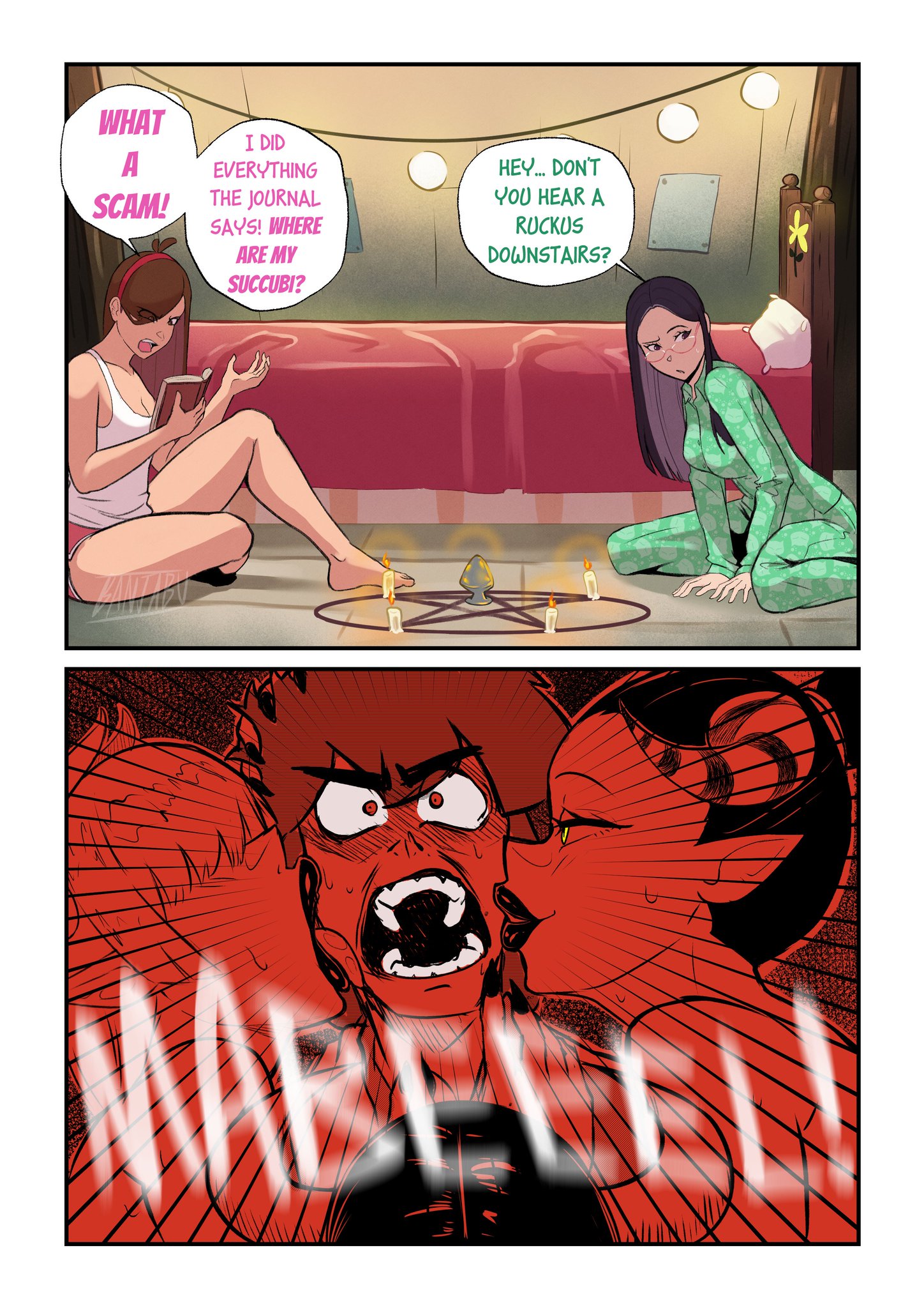 1boys, 3succubi, 5girls, absurdres, adult female, aged up, ara ara, banjabu, bare legs, barefoot, big breasts, black lipstick, black nails, blush, breasts, brown hair, buttplug, candy chiu, comedy, comic, death by snoo snoo, death by snu snu, demon, demon girl, demon horns, devil girl, devil horns, dialogue, dipper pines, disney, disney channel, disney xd, dolphin shorts, dominant female, domination, earrings, english text, feet, female, femdom, funny, future, glasses, gravity falls, highres, humor, imminent rape, imminent sex, kissing face, large breasts, licking face, light-skinned female, long hair, long-haired female, mabel pines, male, malesub, meme, navel, overwhelmed, pajamas, pentagram, pink hair, questionable consent, revealing clothes, shorts, sitting, sitting on floor, sleepover, smile, staring, straight, succubus, succubus horns, summoning, summoning circle, summoning gone wrong, surrounded by women, tank top, text, tie pull, tight clothes, tight clothing, white hair