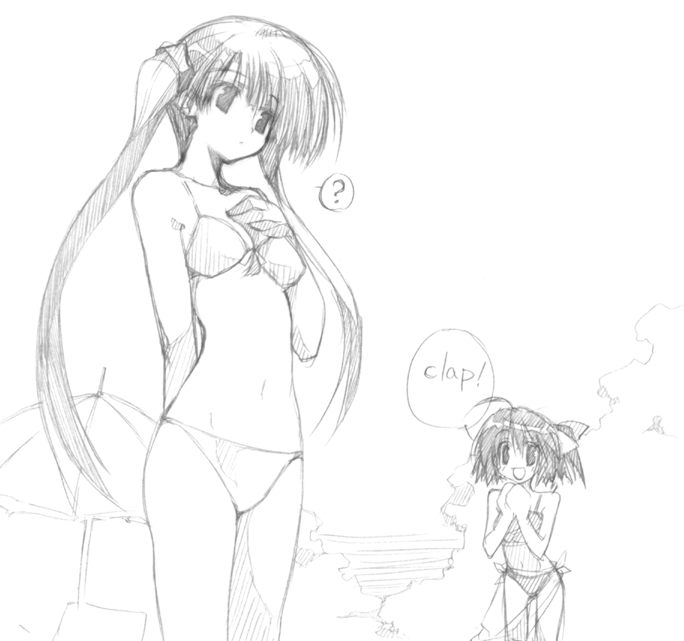 character_request monochrome sumadera_yukio swimsuit tenshi_no_inai_12-gatsu tied_hair twintails