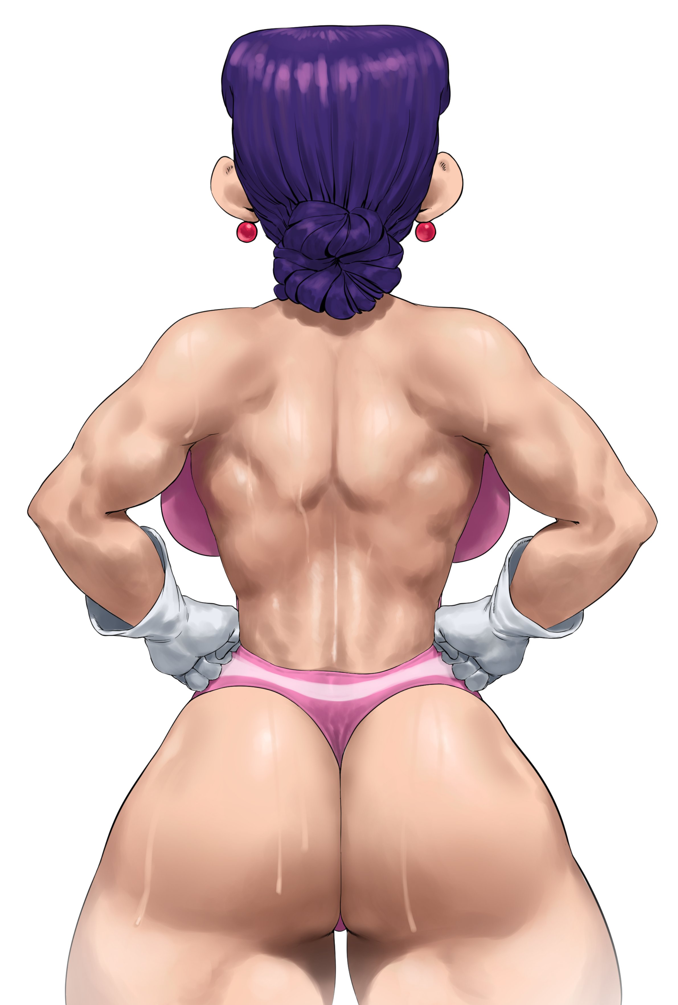 1girls, artrexino, athletic, athletic female, female, female focus, female only, leotard, light skin, light-skinned female, mama matsumoto, mature, mature female, milf, mother, punch punch forever!, thick thighs, wrestling outfit