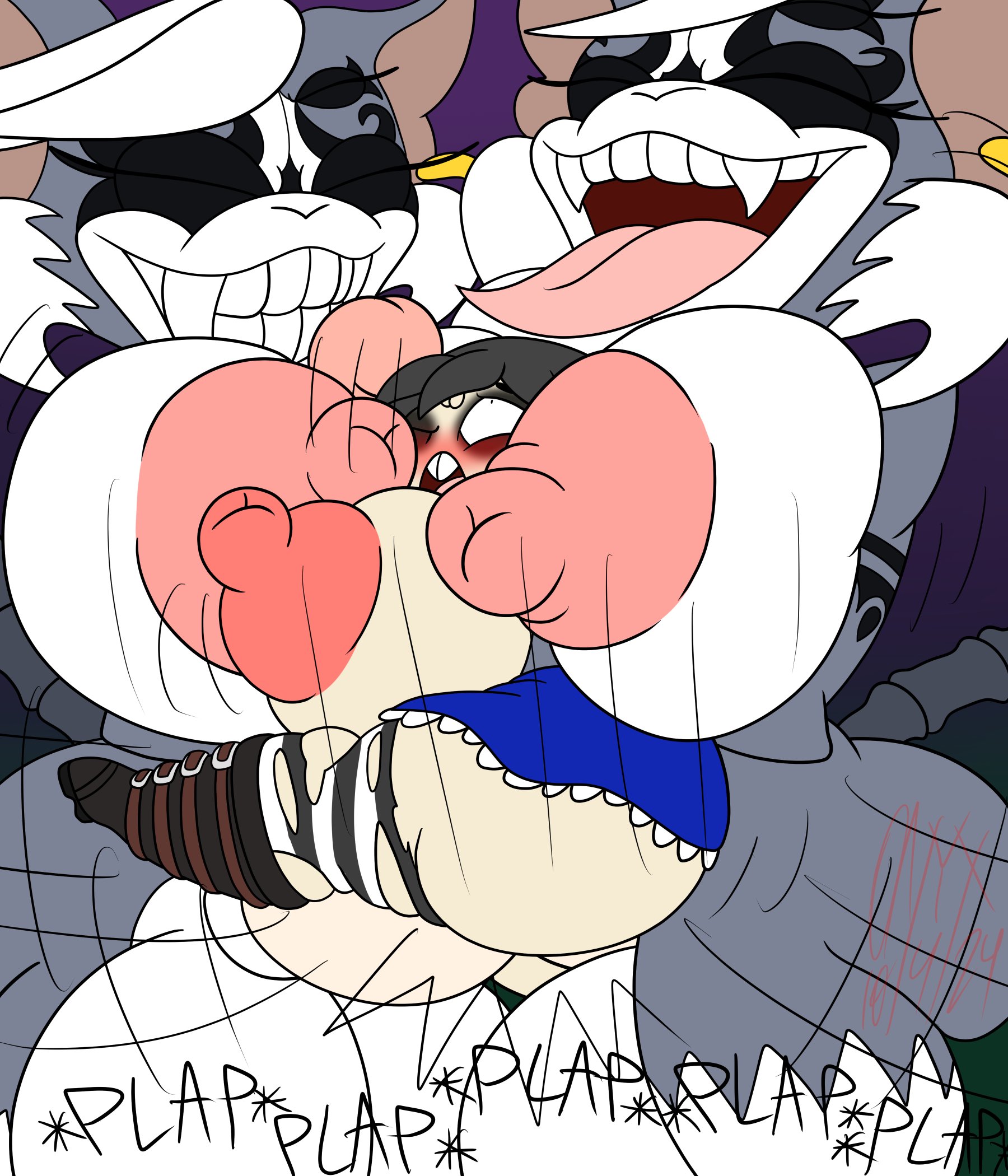 1girls, 2 on 1, 2d, 2futas, action lines, alice (madness returns), alice in wonderland, alice liddell, alice madness returns, alternate version, american mcgee's alice, animal ears, animal humanoid, anthro, ass, ass grab, ass grope, background, balls, between breasts, big ass, big balls, big breasts, big butt, big nipples, big penis, big thighs, black hair, blurred background, blurred character, blurry background, blush, blushing at another, blushing male, body markings, bone tail, boots, breasts, breasts out, buckteeth, busty male, cat humanoid, cheshire, cheshire cat, claws, clothes bursting, clothing, color, colored, comic, comic page, cosplay, curvy, curvy figure, curvy male, double breast smother, double penetration, dress, dress lift, erect nipples, erect nipples under clothes, erect penis, erection, erection under clothes, erection under skirt, eyebrows, eyes rolling back, eyes wide open, eyeshadow, fangs, female, fucked from behind, fucked silly, futa focus, futa on male, futanari, genitals, gradient background, grinning, grinning at another, heterochromia, hung bottom, hyper, hyper balls, hyper breasts, hyper genitalia, hyper penis, hyper testicles, impact lines, intense sex, intersex, lifted by another, lifted sex, long hair, looking at another, looking at penis, male, male with breasts, motion lines, multi eye, multiple futa, nimbat, nipples, no clothes, no clothing, onomatopoeia, onyx twilight, onyx twilight (onyx twilight), original character, original characters, penetration, penis, penis sheath, plap, plap (sound), plapping, pleasure, pleasure face, pleasured, practically nude, revealing breasts, revealing clothes, rough sex, self insert, sex, sheath, shortstack, shortstack male, shortstackification, shortstackified, side view, sihn twilight (onyx twilight), size difference, skirt lift, slit pupils, smile, smothering, squished between breasts, standing sex, tail, tall futa, testicles, text, text bubble, thick thighs, thighhighs, thighs, toothy grin, unsheathed, video games