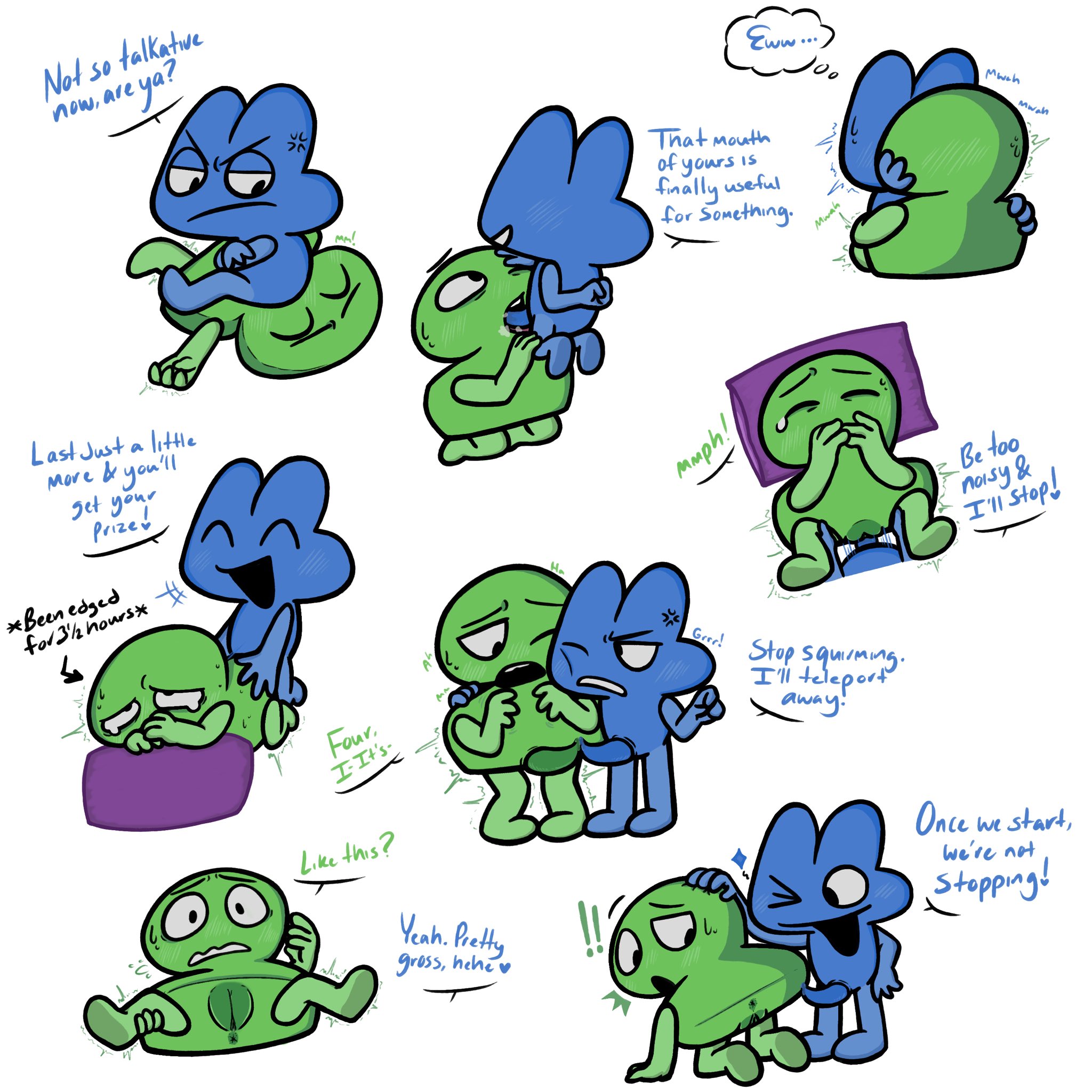 algebralien, ambiguous gender, battle for dream island, bfb, cock in pussy, denied cumming, edging, facesitting, four (bfb), kissing, leg spread, making out, object shows, penetration, rough sex, sex, tears, tears of desperation, the power of two, tpot, two (tpot), vadahlivokroz, vaginal penetration