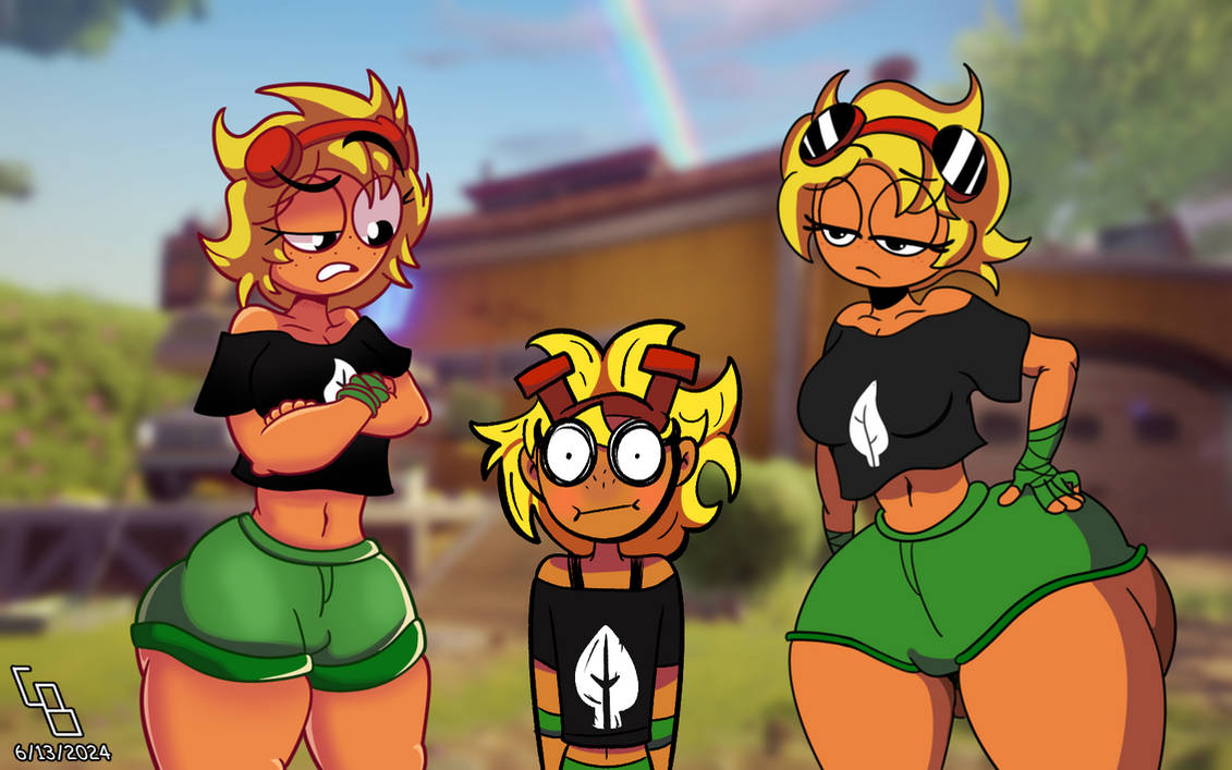 1girls, anthro, anthrofied, ass, breasts, cheesyboy888, female, flora fauna, plant, plant girl, plant humanoid, plantie, plants vs zombies, plants vs. zombies, popcap games, pussy, solar flare (peargor), solar flare (pvz), sunflower (pvz)