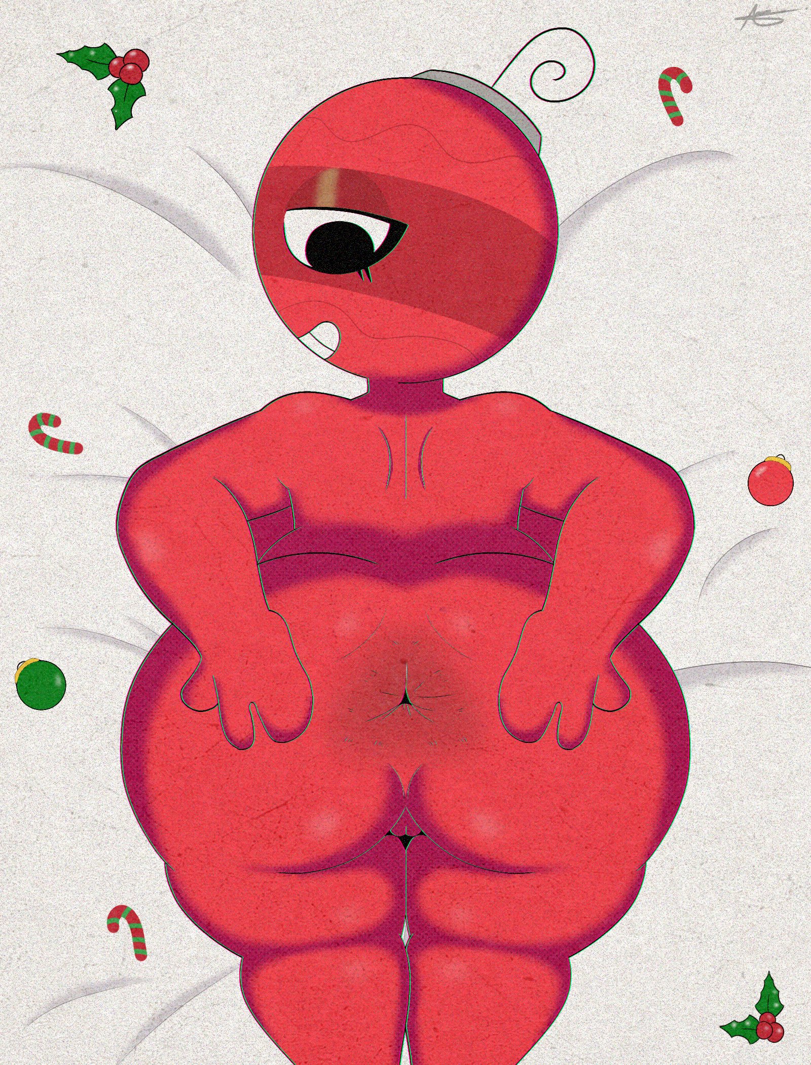 1girls, 2020s, 2026, anus, ass, ass spread, blushcrunch studio, bobette (dandy's world), christmas, chubby, chubby female, completely naked, completely naked female, completely nude, completely nude female, dandy's world, dandys world, female, female only, innie pussy, krattgg, looking back, naked, naked female, nude, nude female, pussy, roblox, solo, solo female, spread ass, spreading, tagme