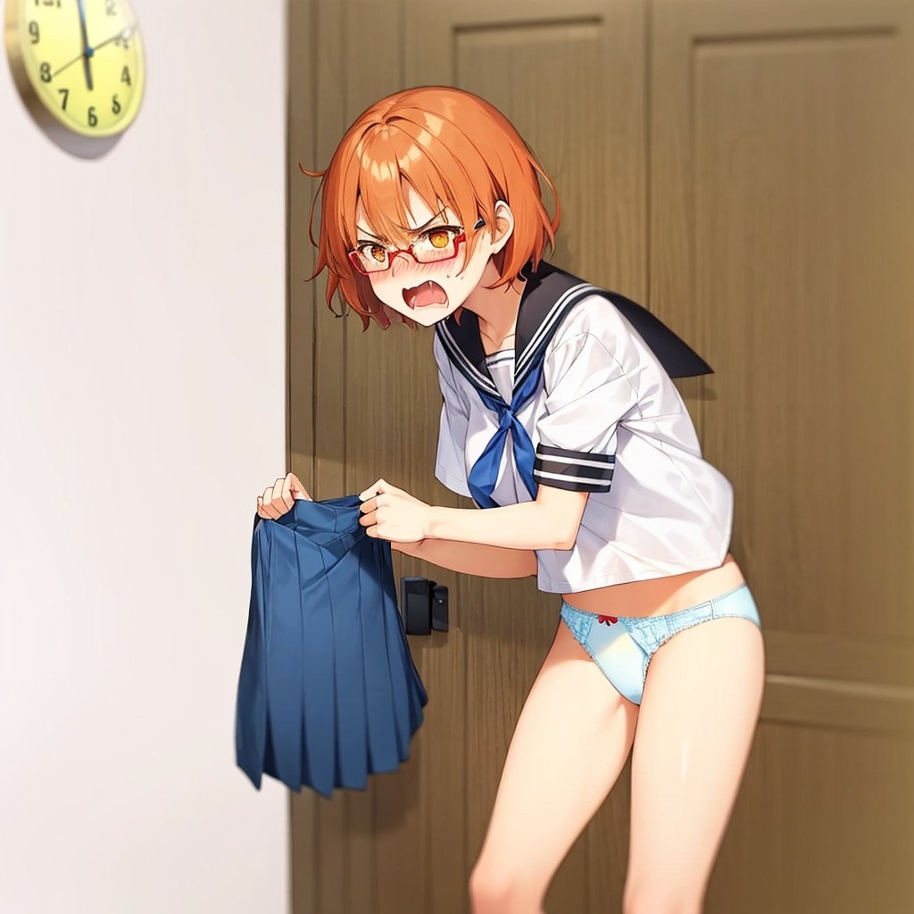 ai_generated angry blue_panties blush classroom clothes_stolen clothes_thief embarrassed embarrassed_underwear_female euf forced_exposure forced_presentation glasses glj-enf holding_skirt humiliated humiliation no_pants no_skirt panties pantsed pantsing pantsless public_exposure public_humiliation public_indecency public_nudity schoolgirl seifuku shocked shocked_expression skirt_removed stolen_clothes stripped undressed yelling