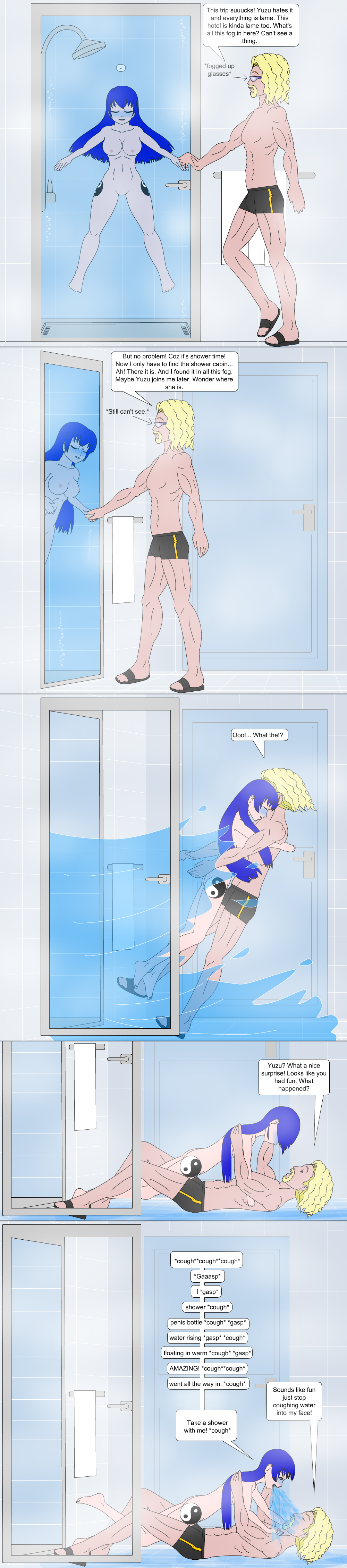 breasts comic shower underwater uwfan-tomson