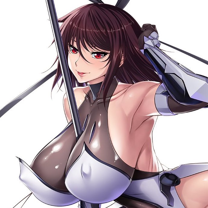 aoi_nagisa_(artist) armpits bare_shoulders battle_suit bodysuit brown_hair color erect_nipples female female_focus female_only game_cg gauntlets hair_between_eyes hair_ribbon huge_breasts looking_at_viewer milf mizuki_shiranui mother nipple_bulge nipples_visible_through_clothing object_between_breasts red_eyes shiny_bodysuit short_hair sleeveless sleeveless_bodysuit smile smiling smiling_at_viewer succubus taimanin_(series) taimanin_asagi_battle_arena tight_bodysuit tight_clothing tongue_out visible_ribs white_background