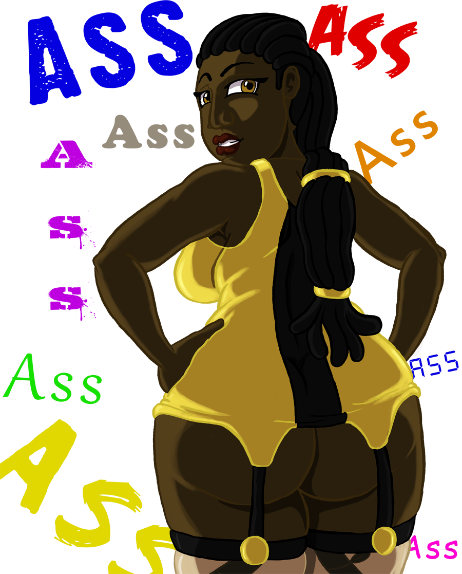 ass big_ass dark-skinned_female dark_skin female mz._thickness