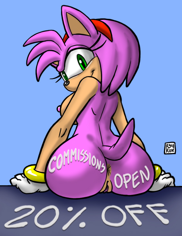 amy_rose anus ass body_writing breasts looking_at_viewer nipples nude rule34rox sonic_(series)