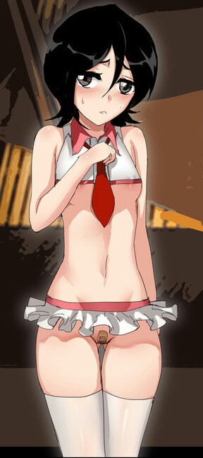 bleach, blush, breasts, clothing, female, female only, human, kuchiki rukia, small breasts, smaller female, solo, solo focus