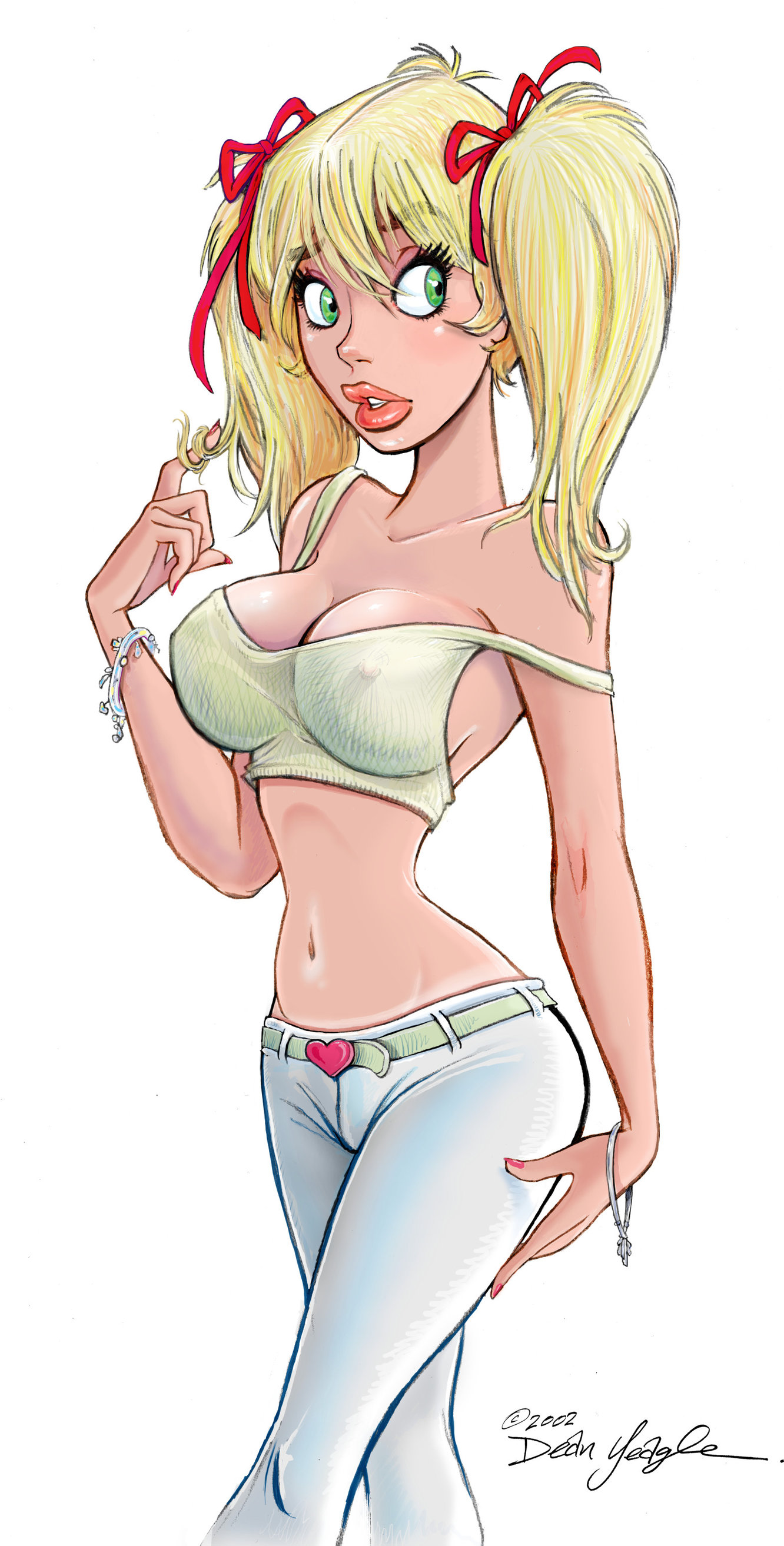 1girls, 2002, dean yeagle, female, female only, mandy (dean yeagle), solo, tagme