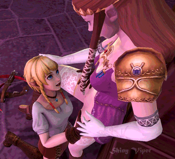 2girls, 3d, animated, animated gif, crossbow, cunnilingus, female, hyrule warriors, hyrule warriors definitive edition, hyrule warriors legends, linkle, multiple females, multiple girls, nintendo, oral, princess zelda, shiny-viper, the legend of zelda, twilight princess, yuri, zelda (twilight princess)