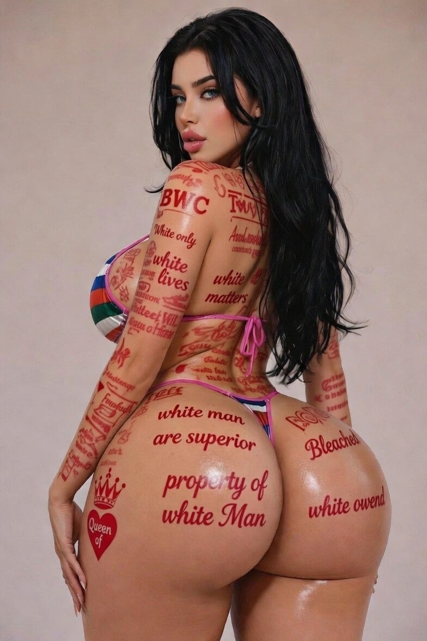 ai generated, big ass, big breasts, bikini, female, female only, queen of hearts