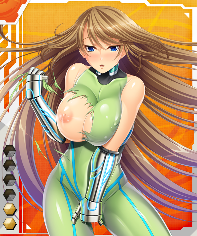 aikawa_arisa breasts ilsa_celeste large_breasts lilith-soft long_hair one_breast_out tagme taimanin_(series) taimanin_asagi_battle_arena taimanin_asagi_battle_arena_all_card_gallery torn_clothes