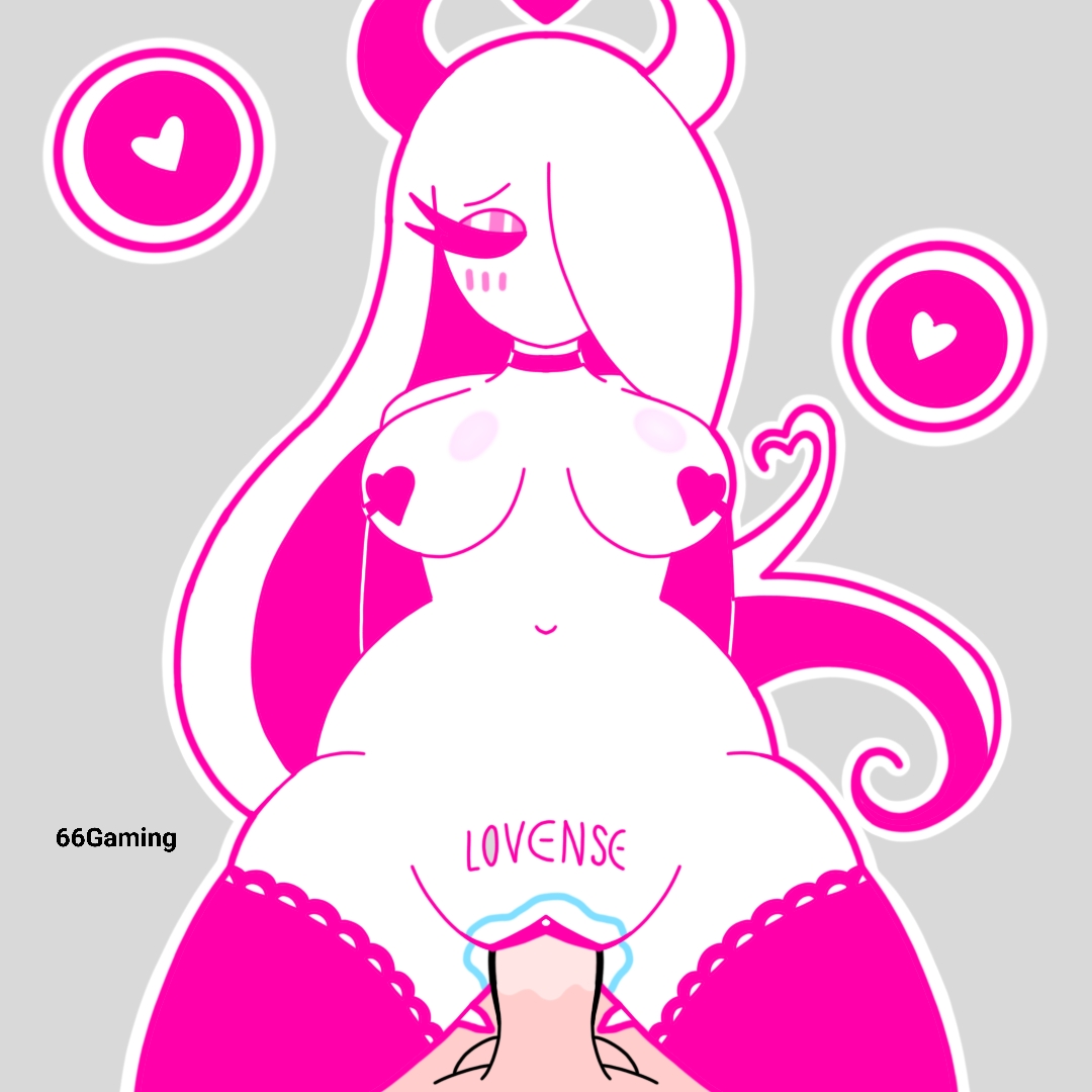 1boy, 2d, 2d (artwork), 2d artwork, 66gaming, arms behind back, blush, blush lines, blushing at viewer, blushing female, breasts, choker, cock, color, colored, cowgirl position, cum, demon, demon girl, demon horns, dick, digital art, digital drawing (artwork), digital media, digital media (artwork), egg, eggs, fan character, female, female focus, fucking, girl, gray background, heart, heart symbol, horns, long hair, lovense, lovense mascot (puppysnackz), no mouth, no panties, oc, original character, pasties, penis, penis in pussy, pink eyes, pink hair, pov, pov eye contact, pov male, pov sex, puppysnackz, pussy, pussy juice, pussy lips, riding, riding cock, riding penis, sex, sexy body, small breasts, thick thighs, thighhighs, thighs, viewer, viewer pov, white hair